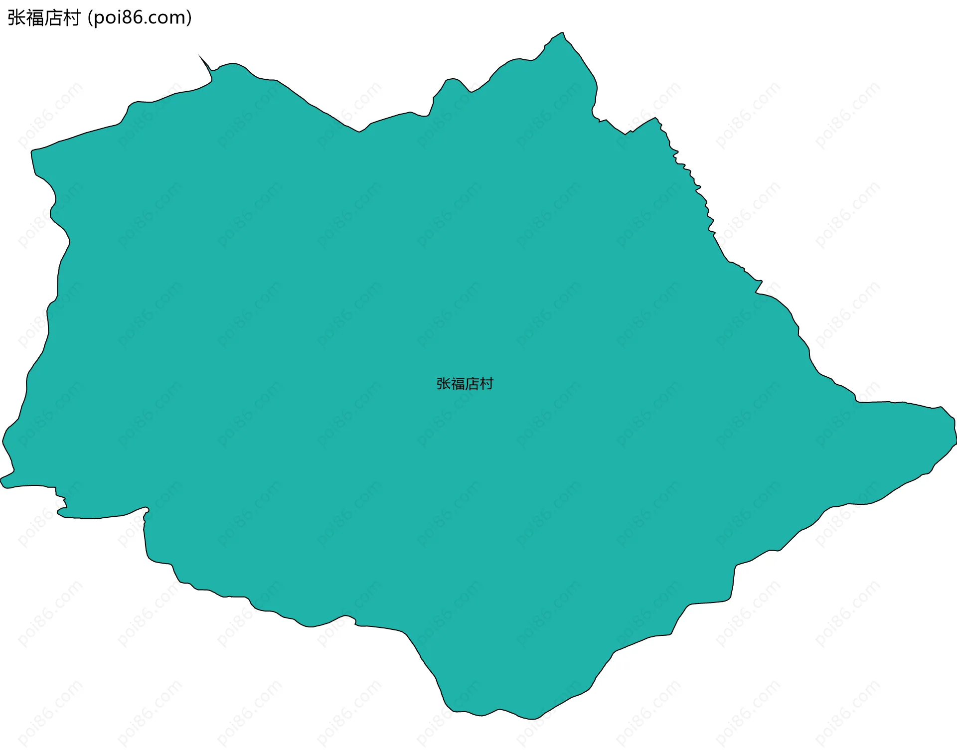 张福店村边界地图