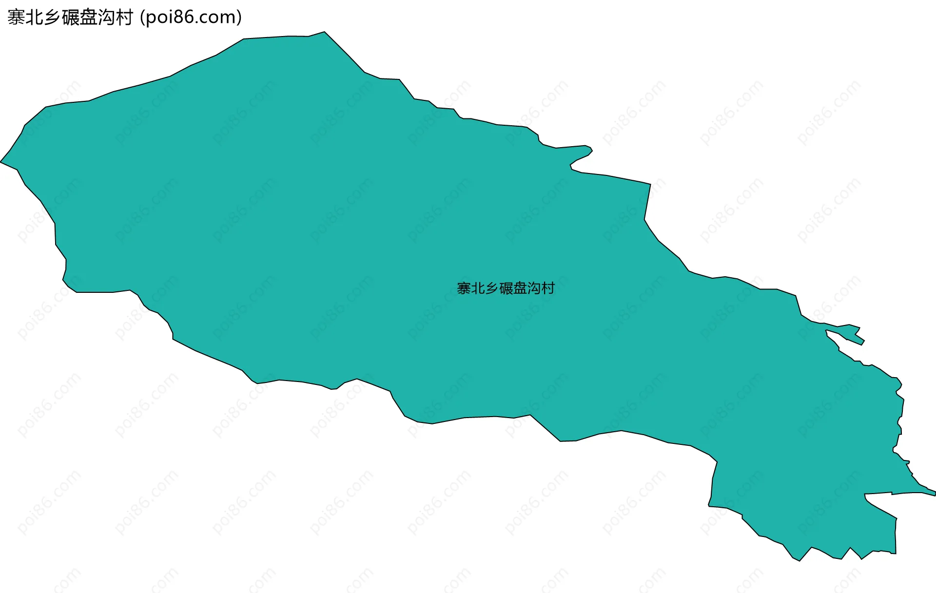 寨北乡碾盘沟村边界地图