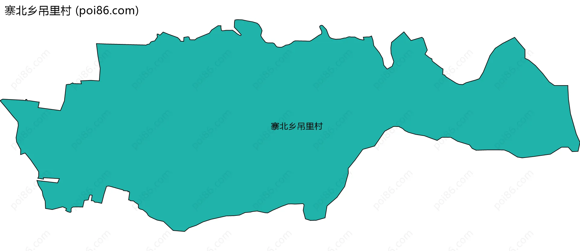 寨北乡吊里村边界地图