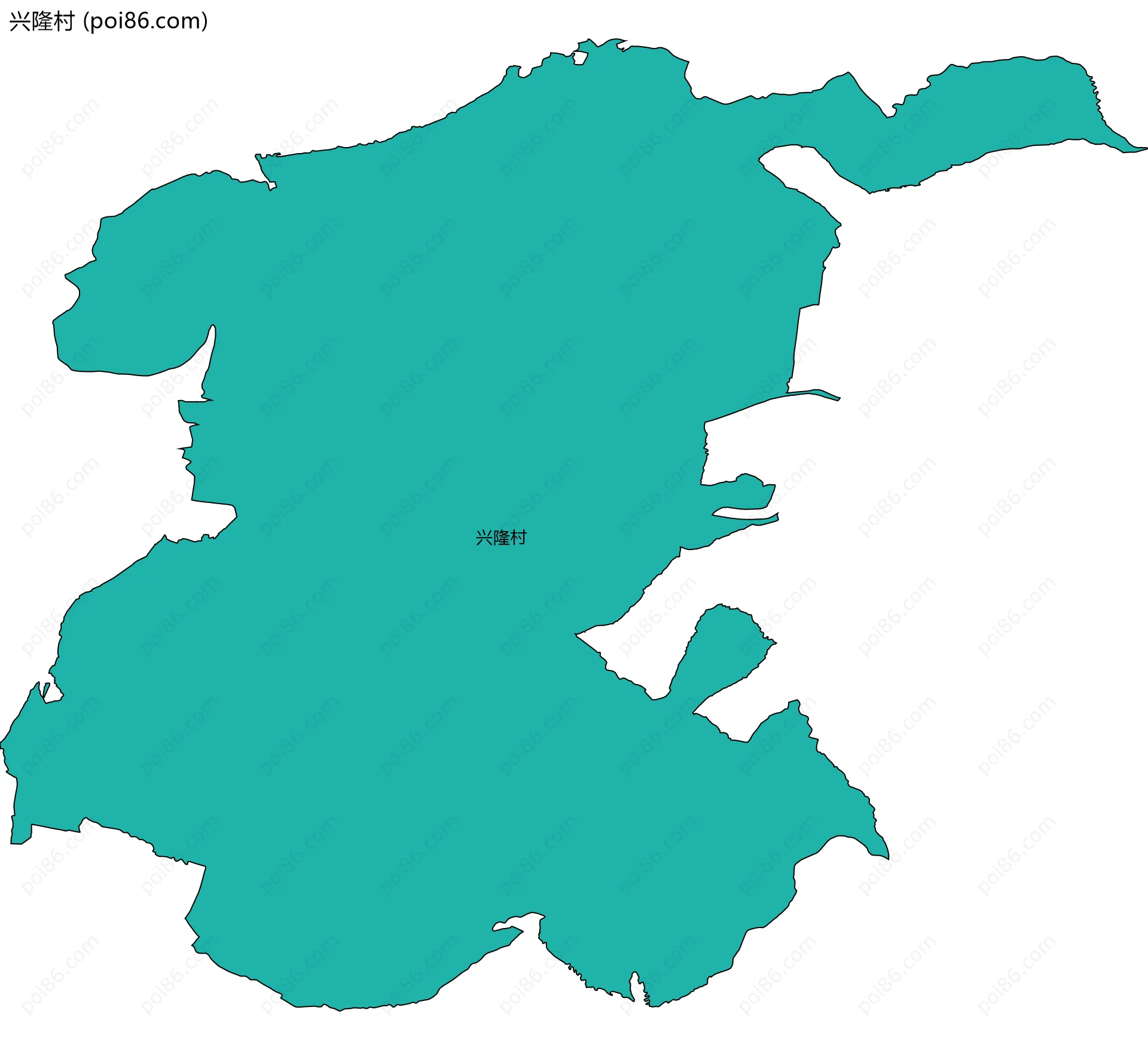 兴隆村边界地图