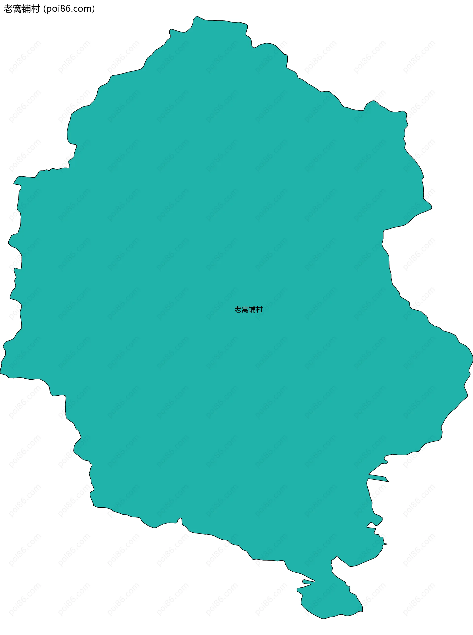 老窝铺村边界地图