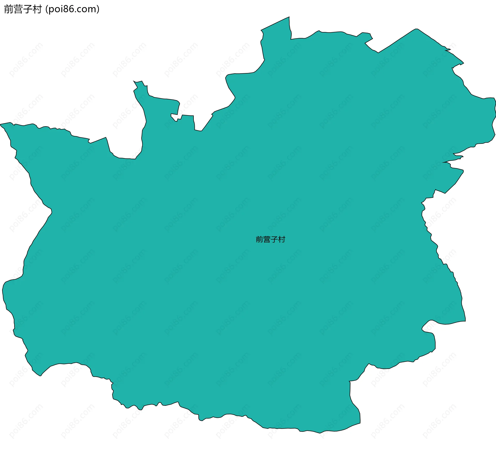 前营子村边界地图