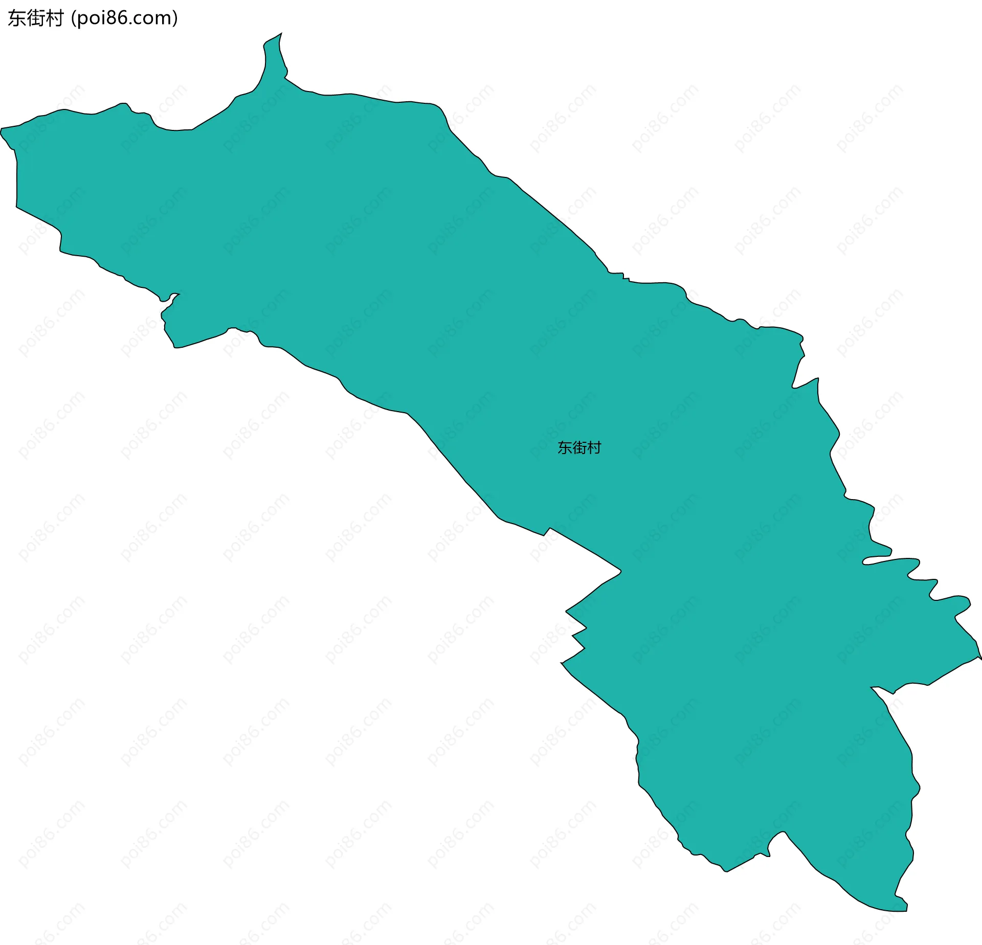 东街村边界地图