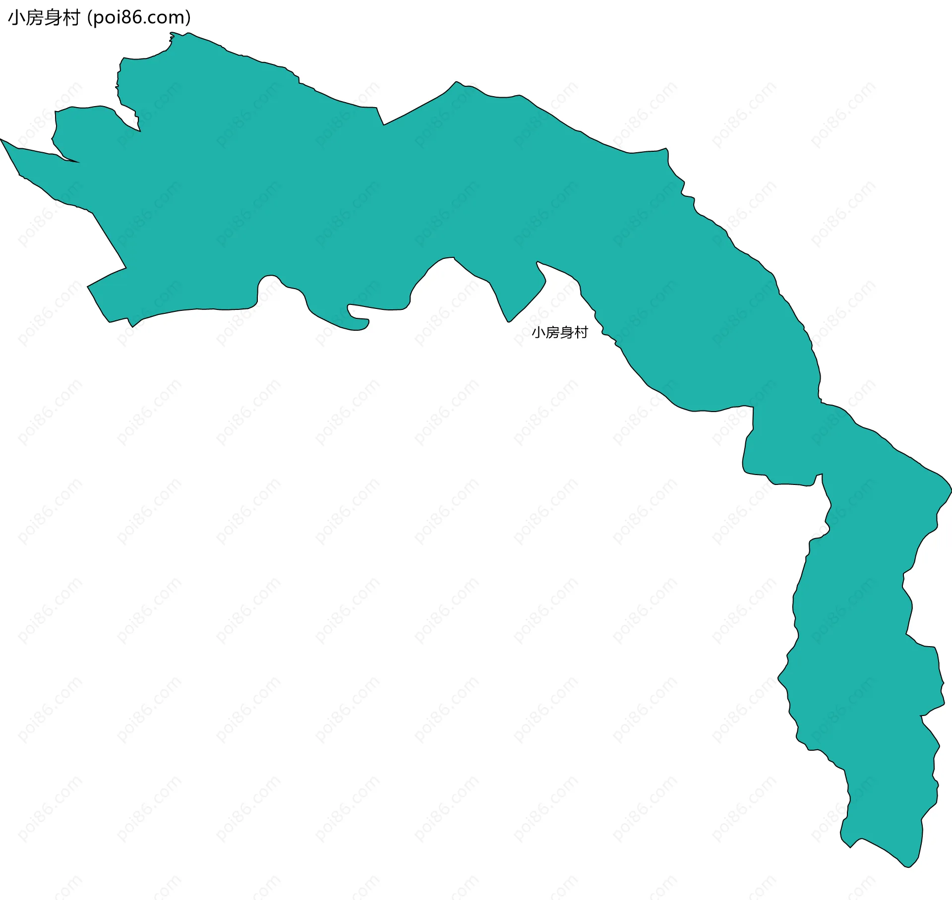 小房身村边界地图