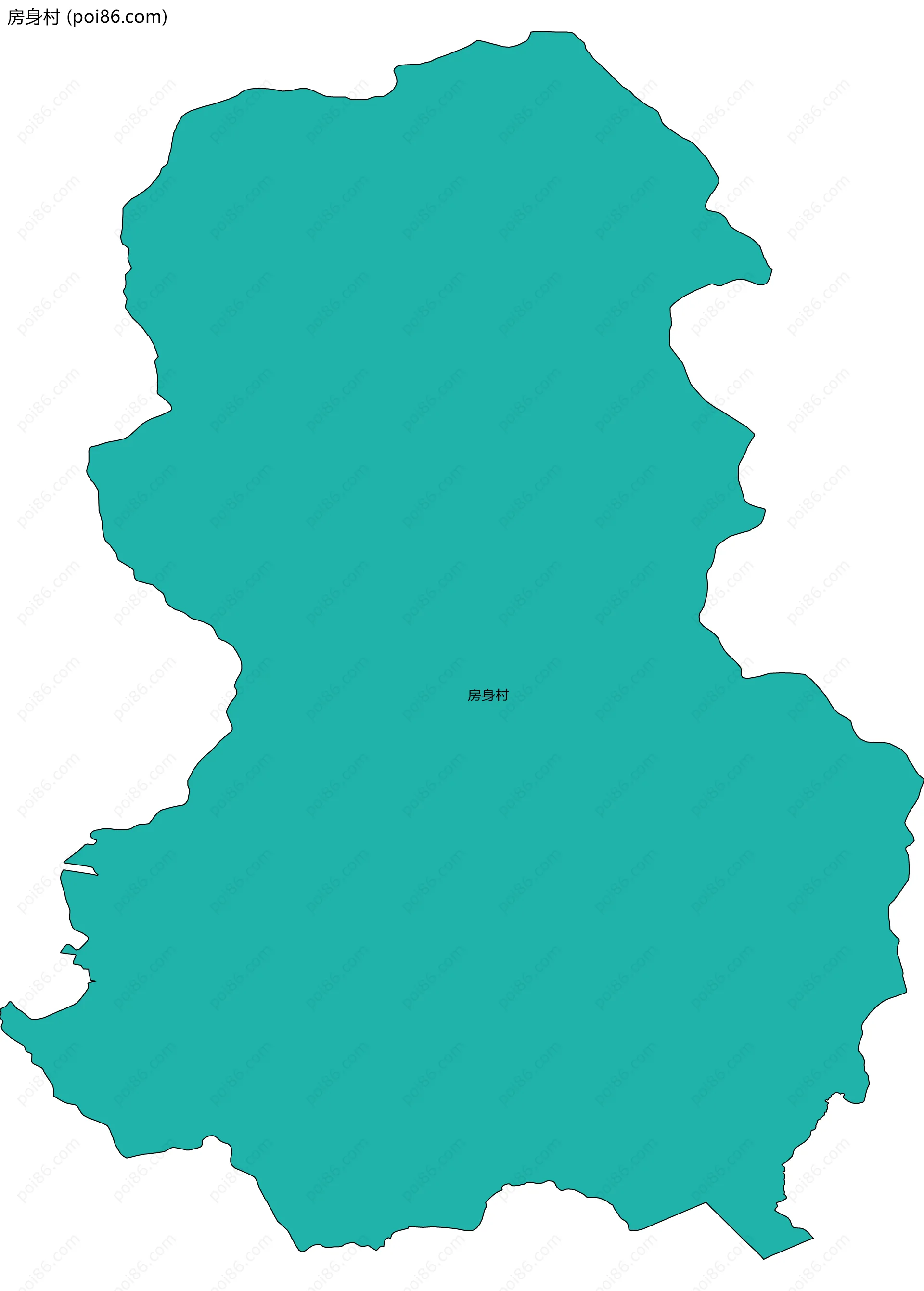 房身村边界地图