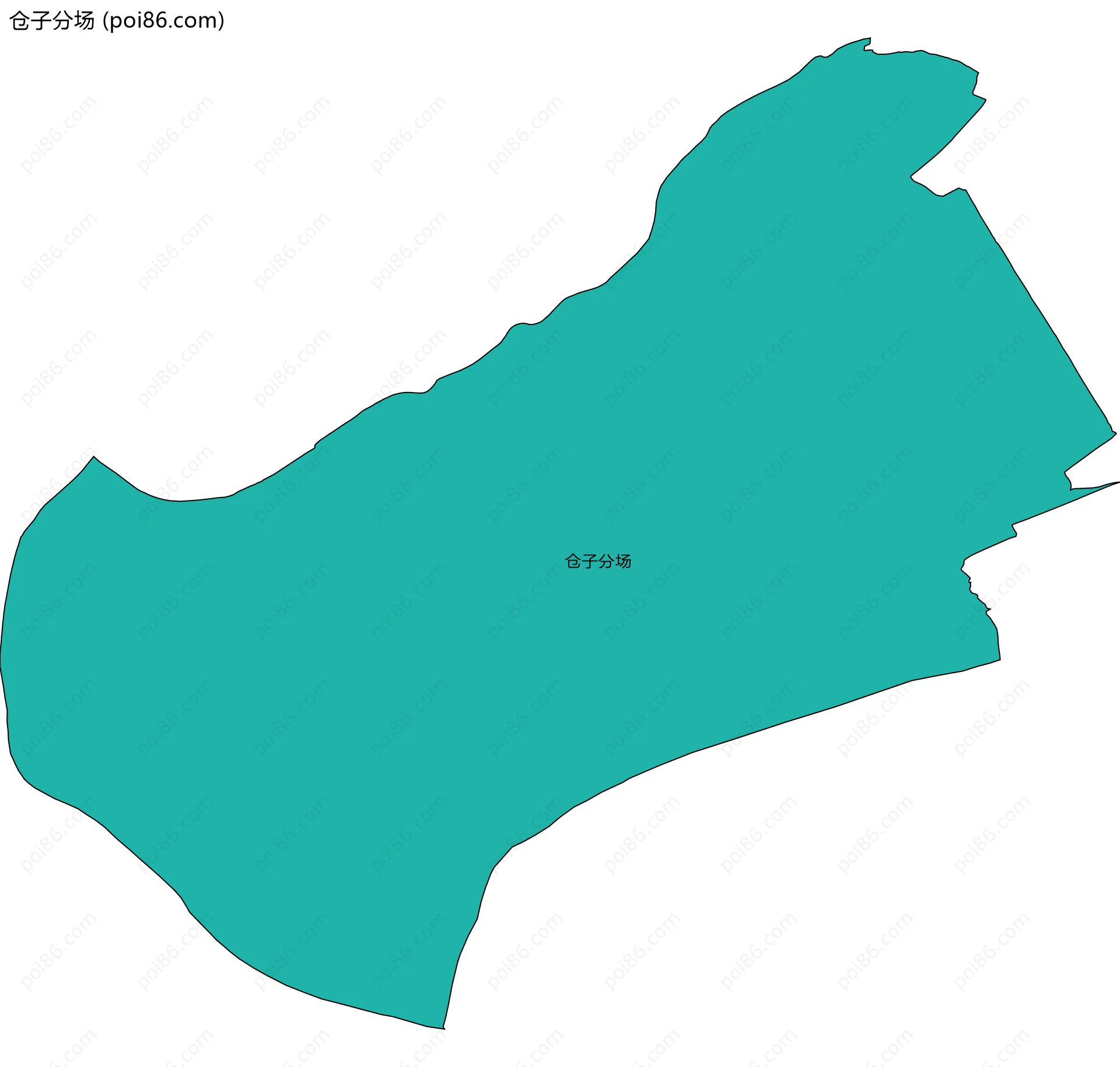 仓子分场边界地图