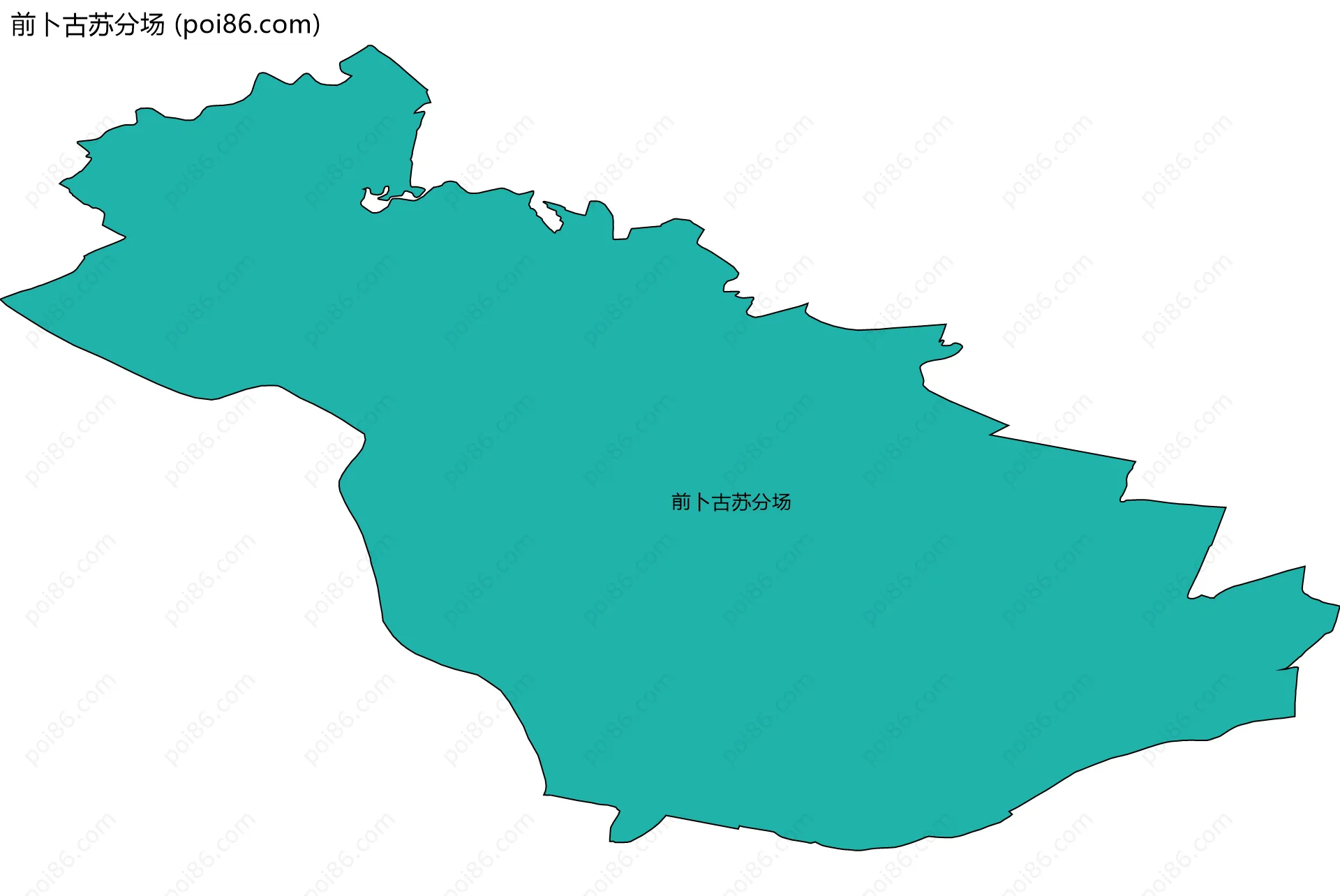 前卜古苏分场边界地图