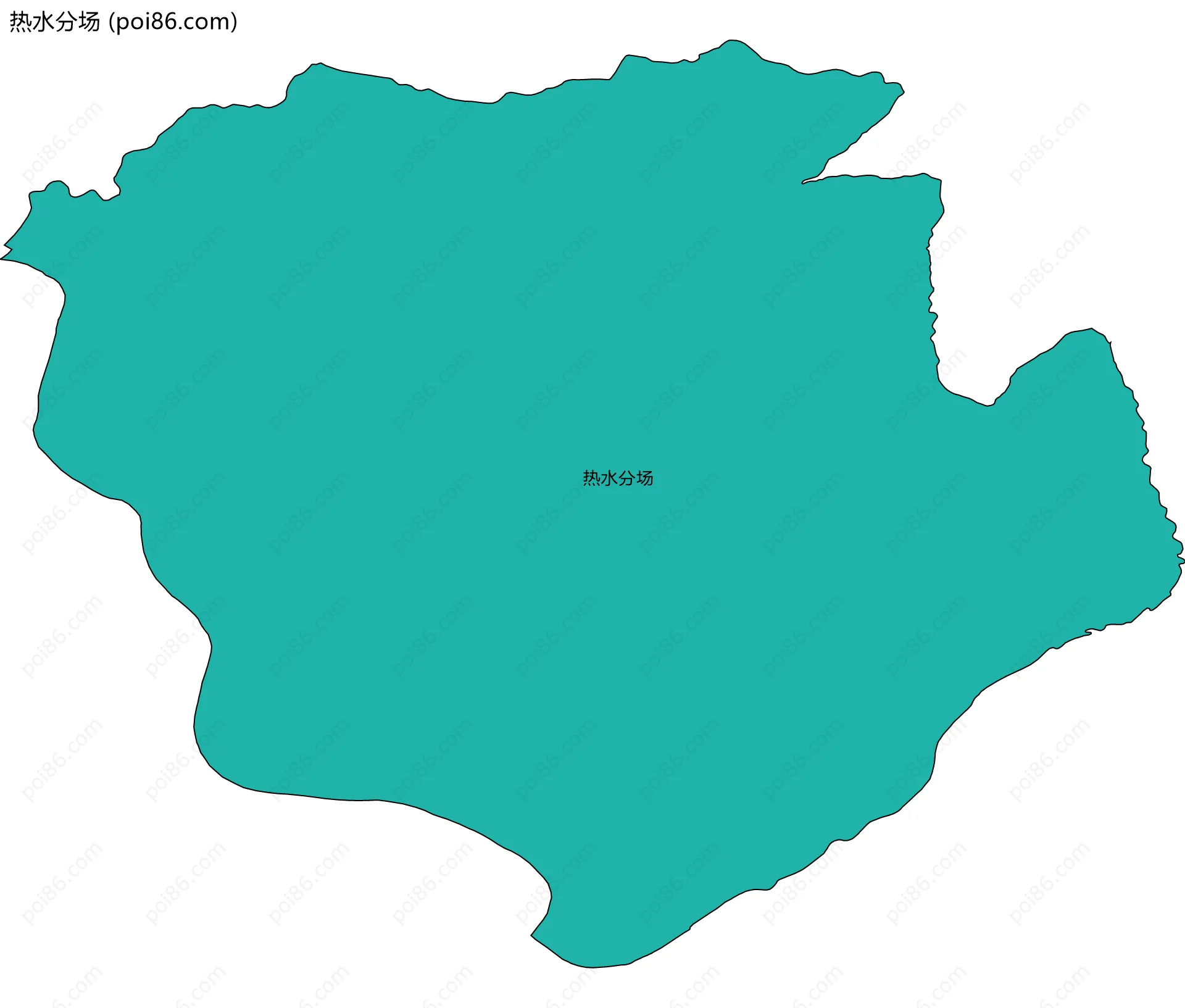 热水分场边界地图