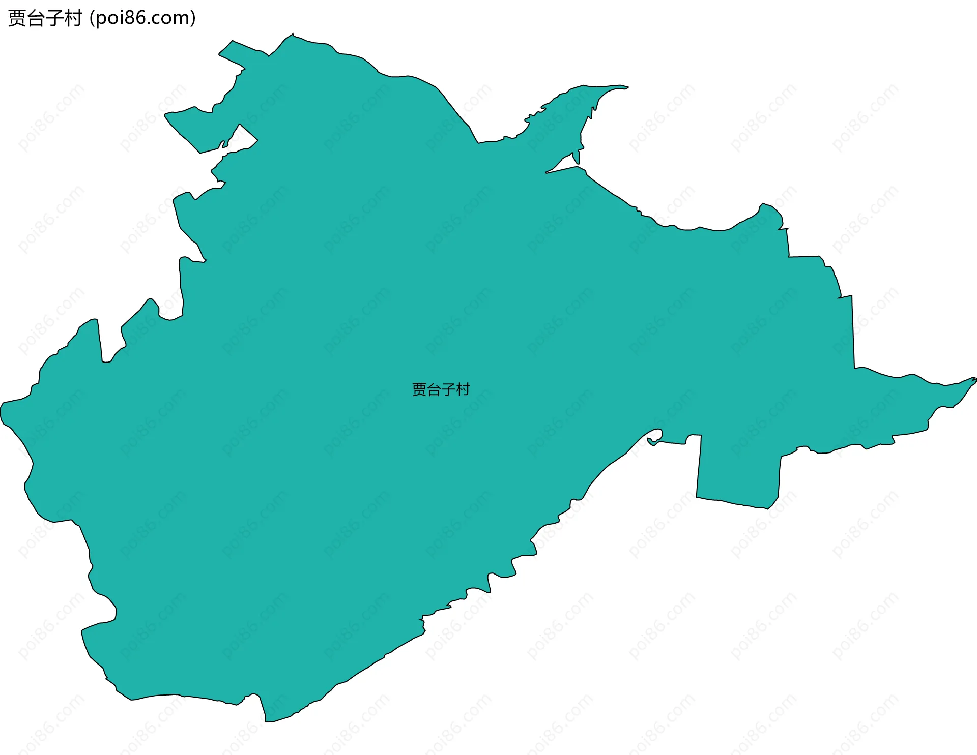 贾台子村边界地图