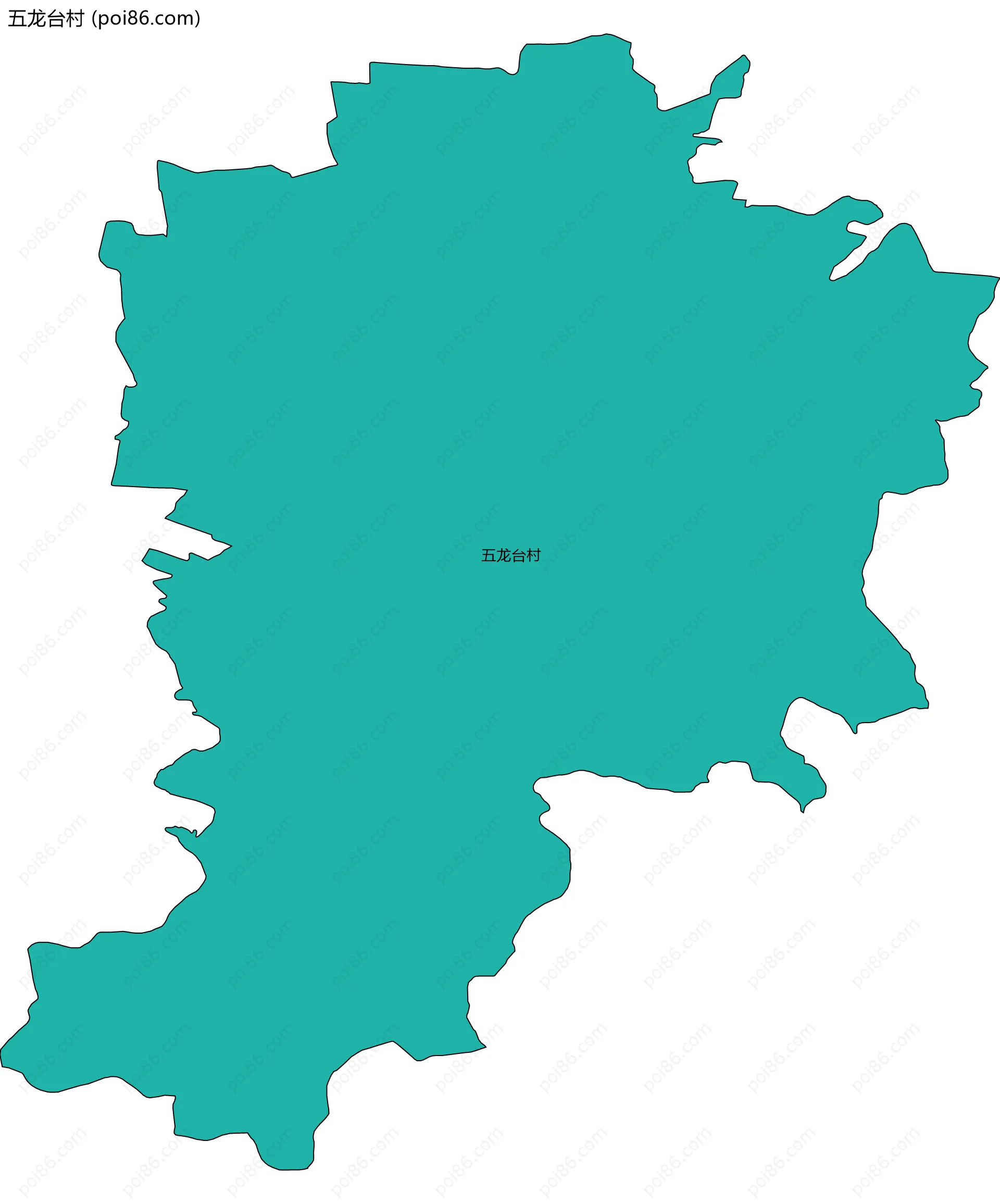 五龙台村边界地图