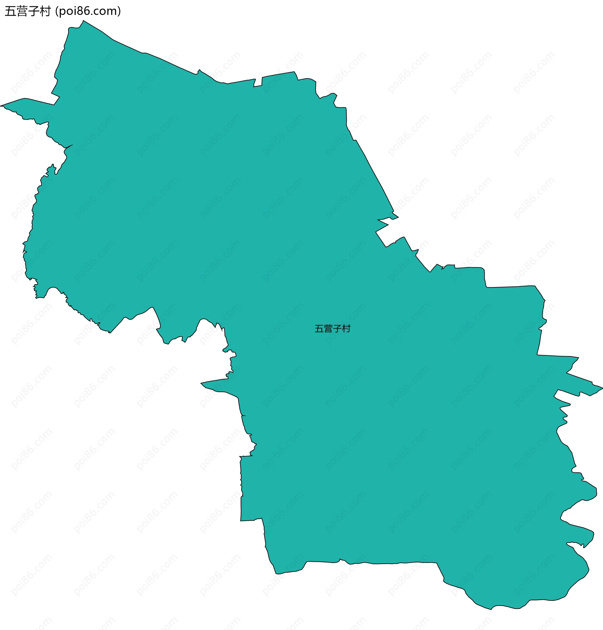 五营子村边界地图