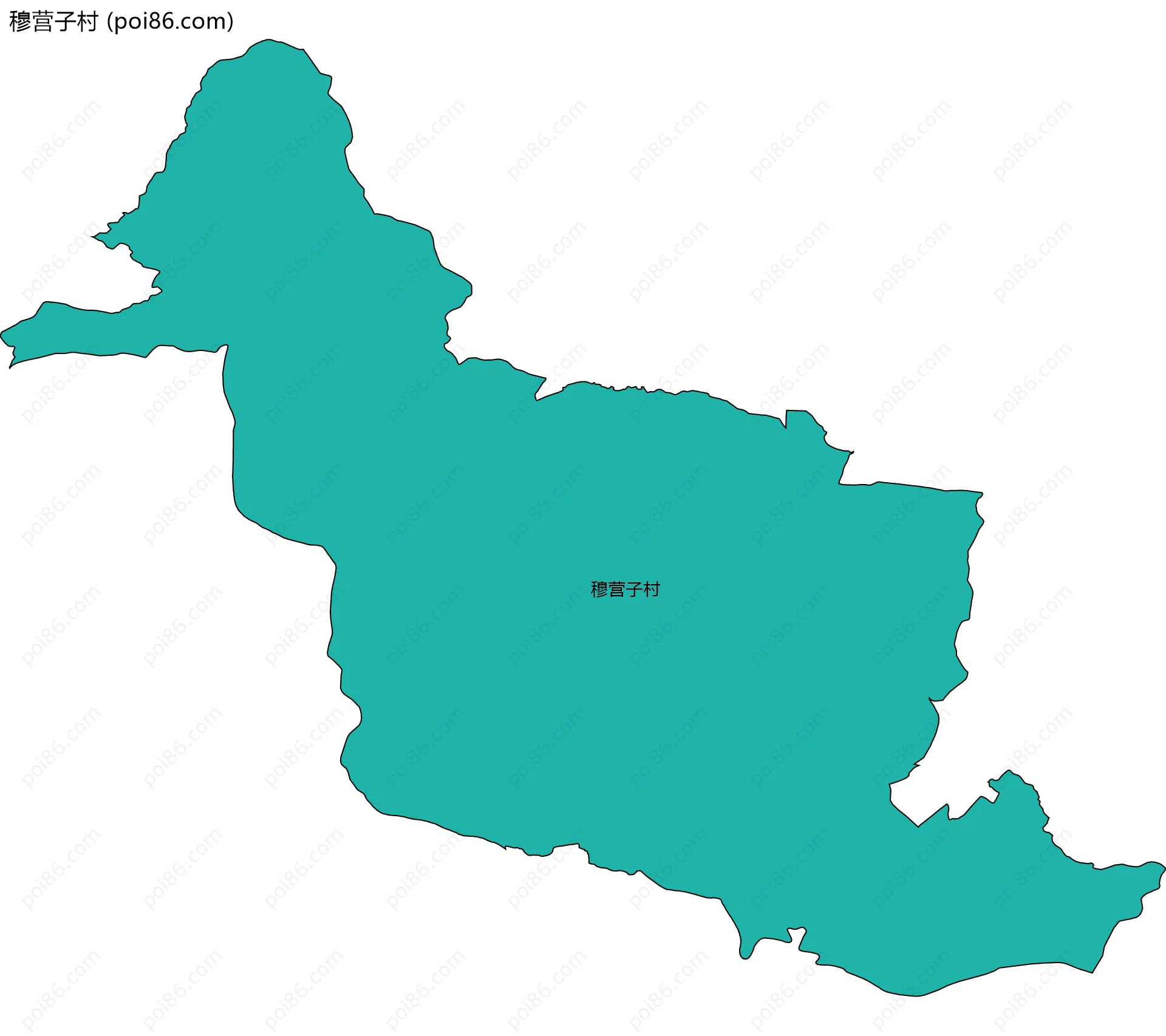 穆营子村边界地图