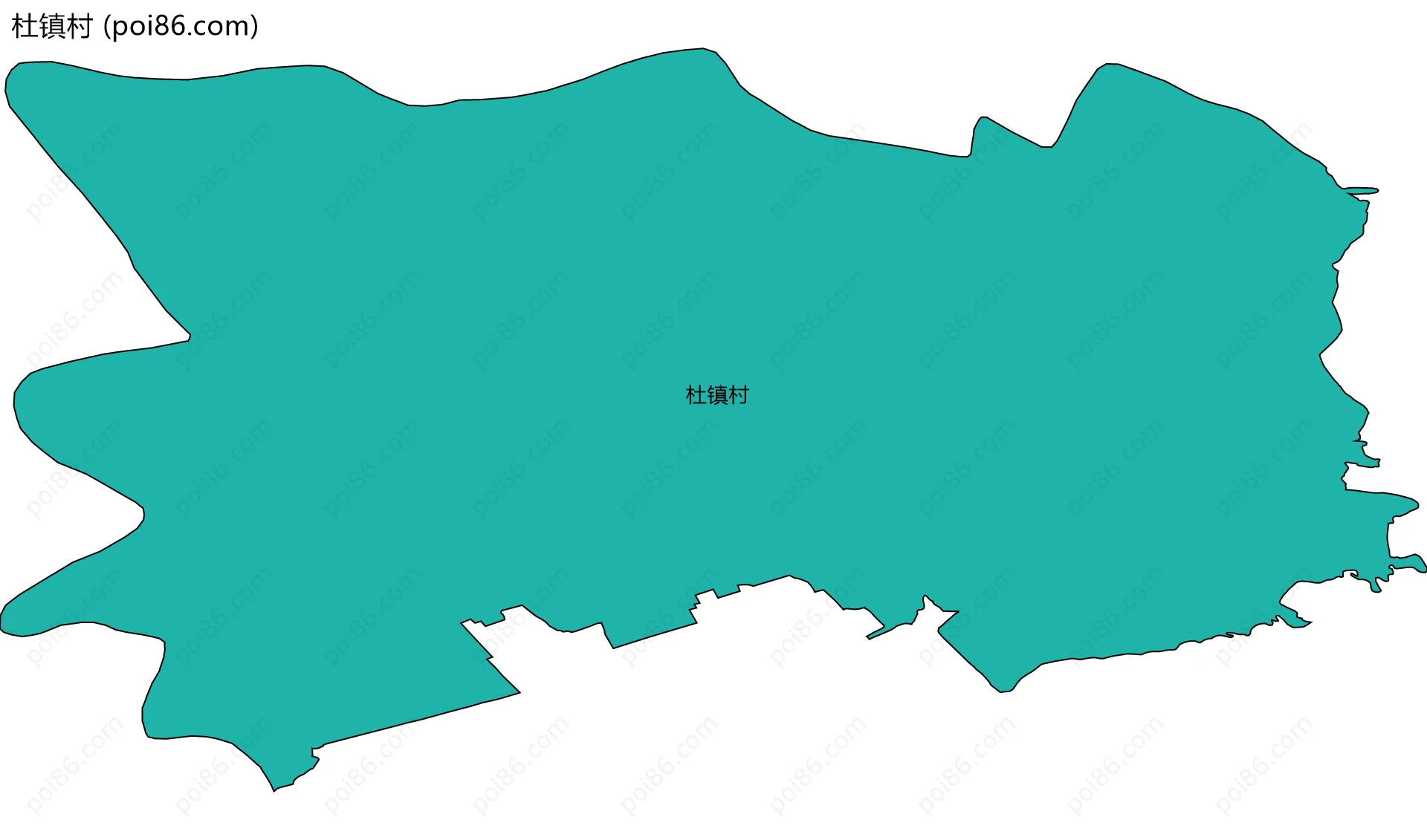 杜镇村边界地图