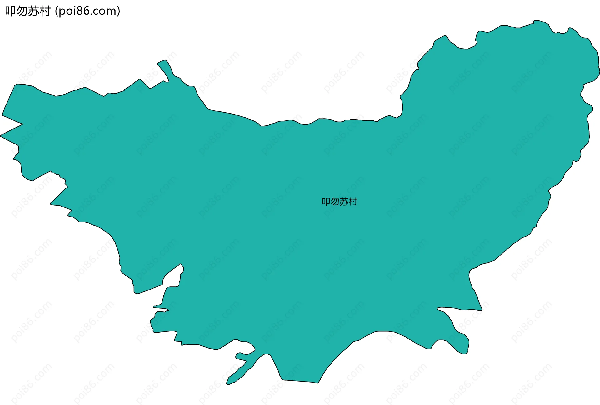 叩勿苏村边界地图