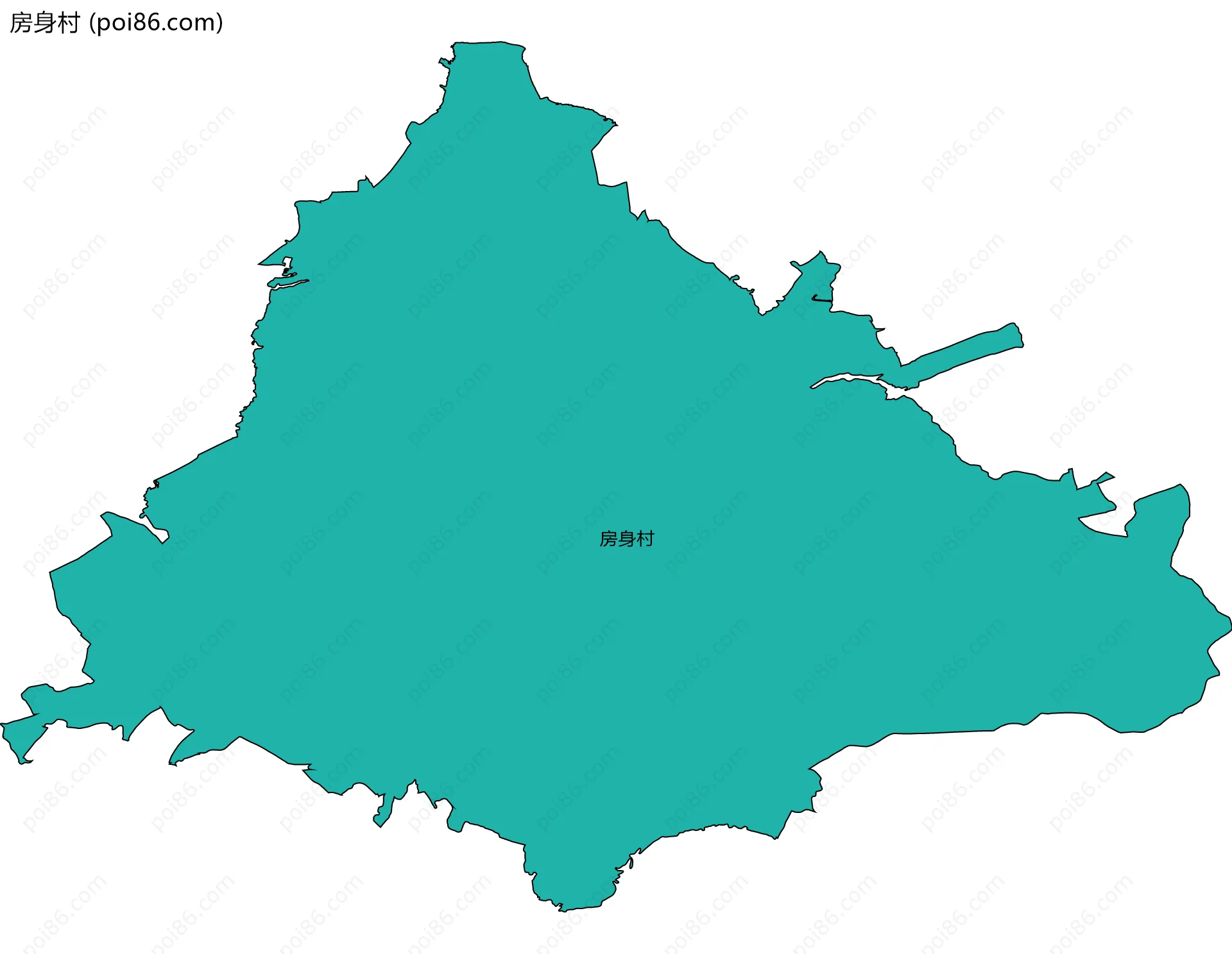 房身村边界地图