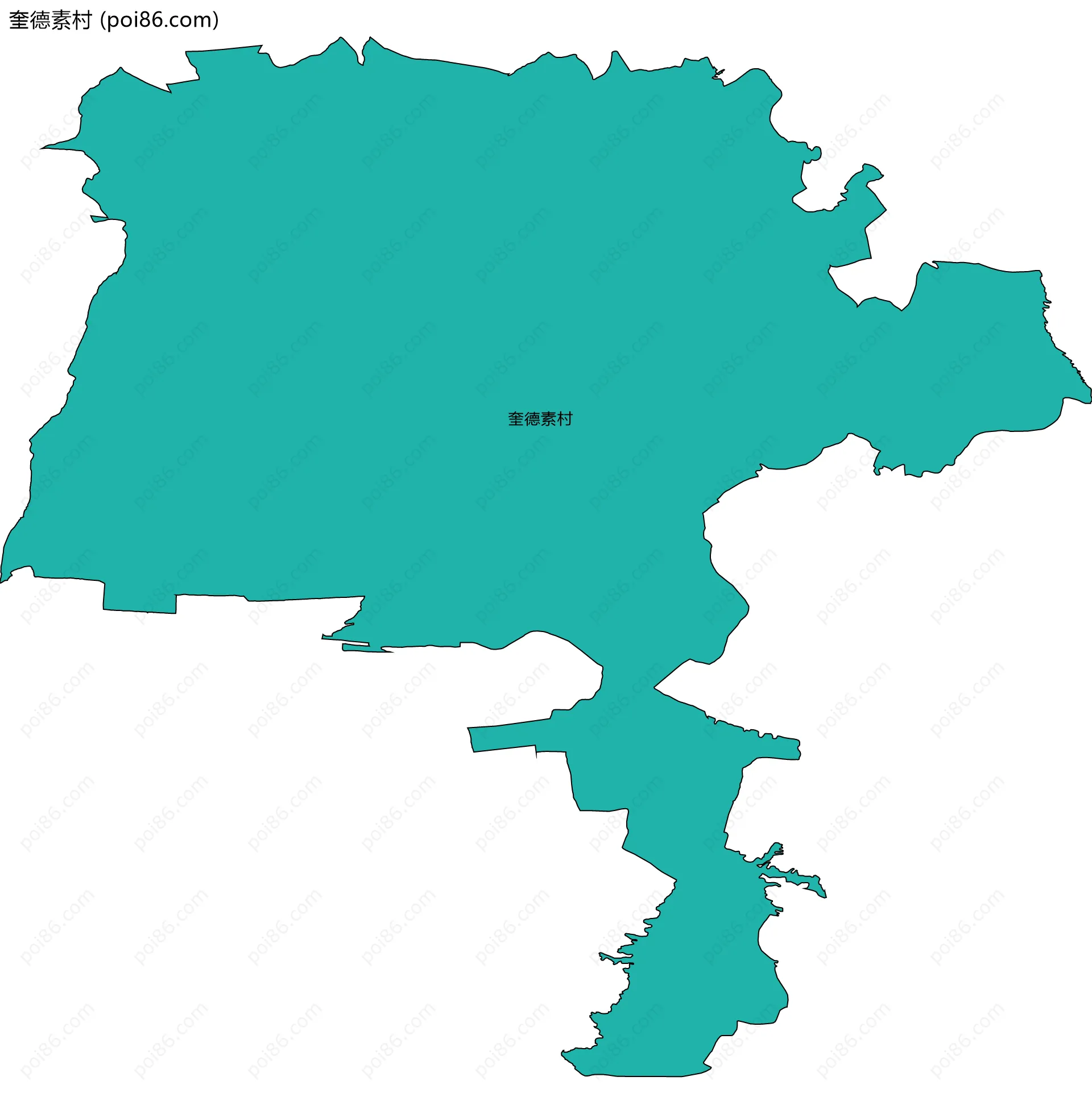 奎德素村边界地图