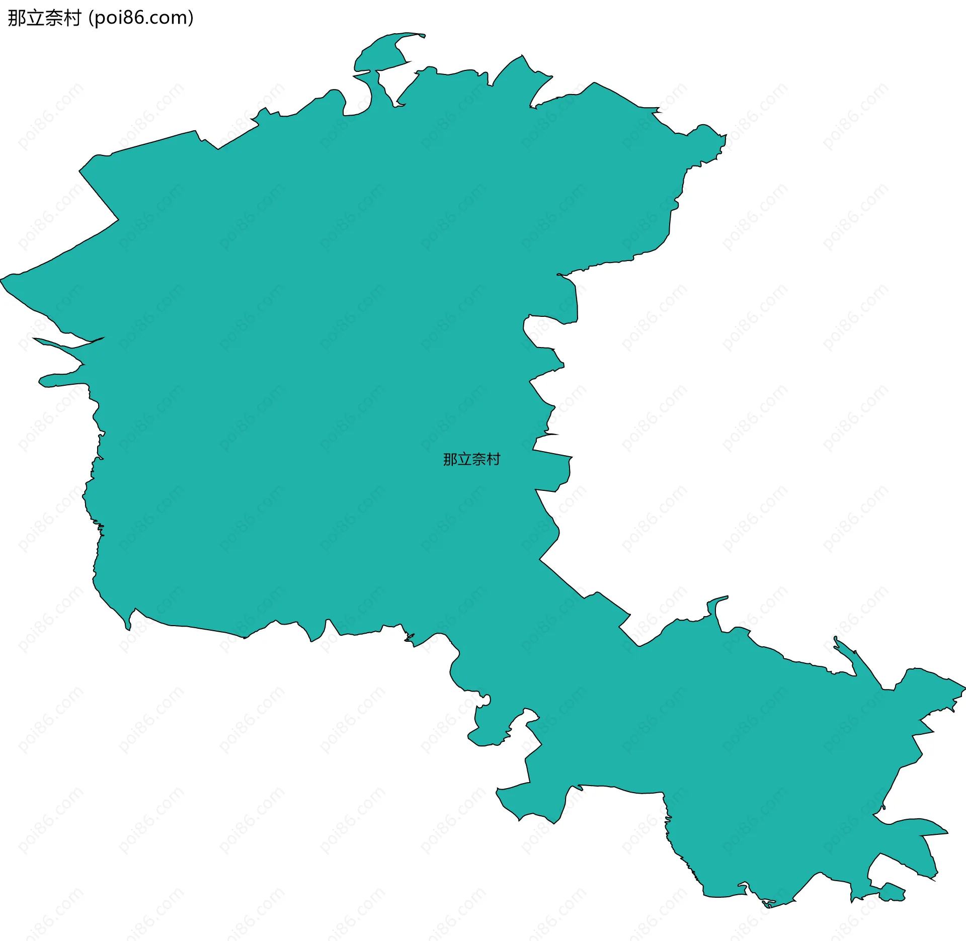 那立奈村边界地图