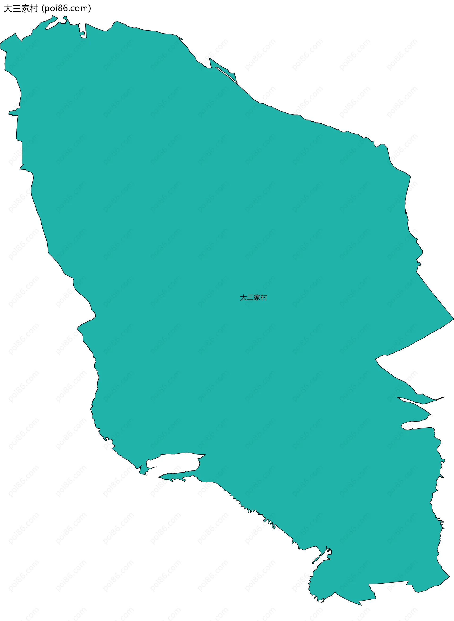 大三家村边界地图