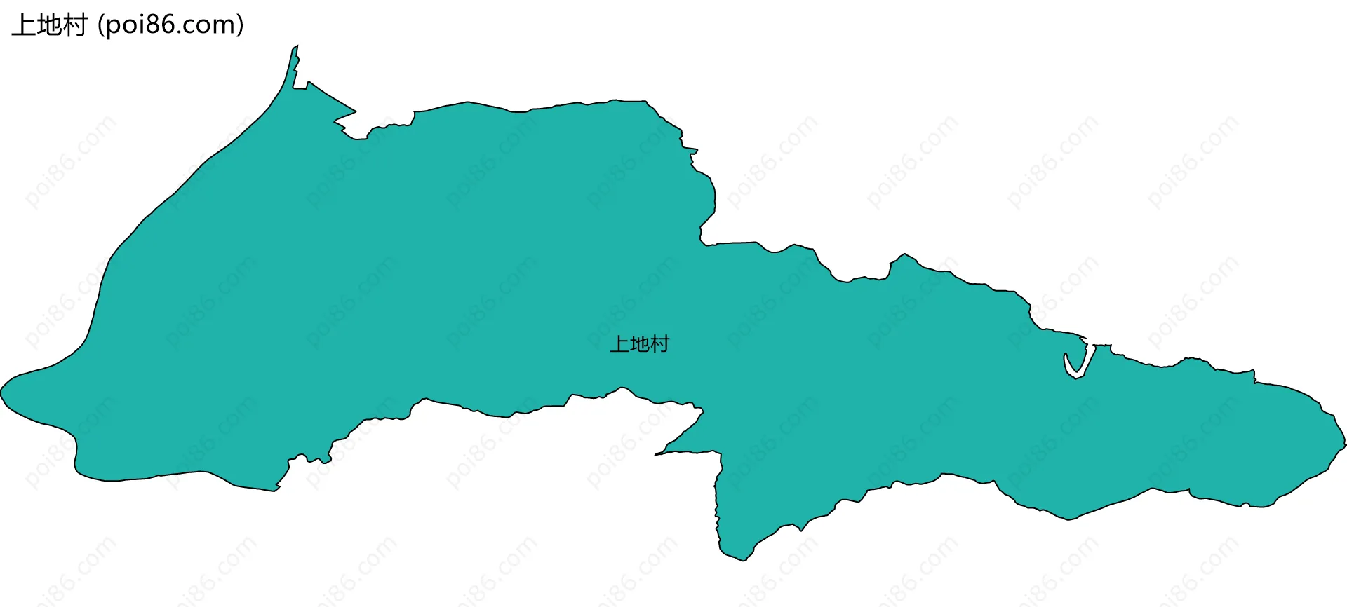 上地村边界地图