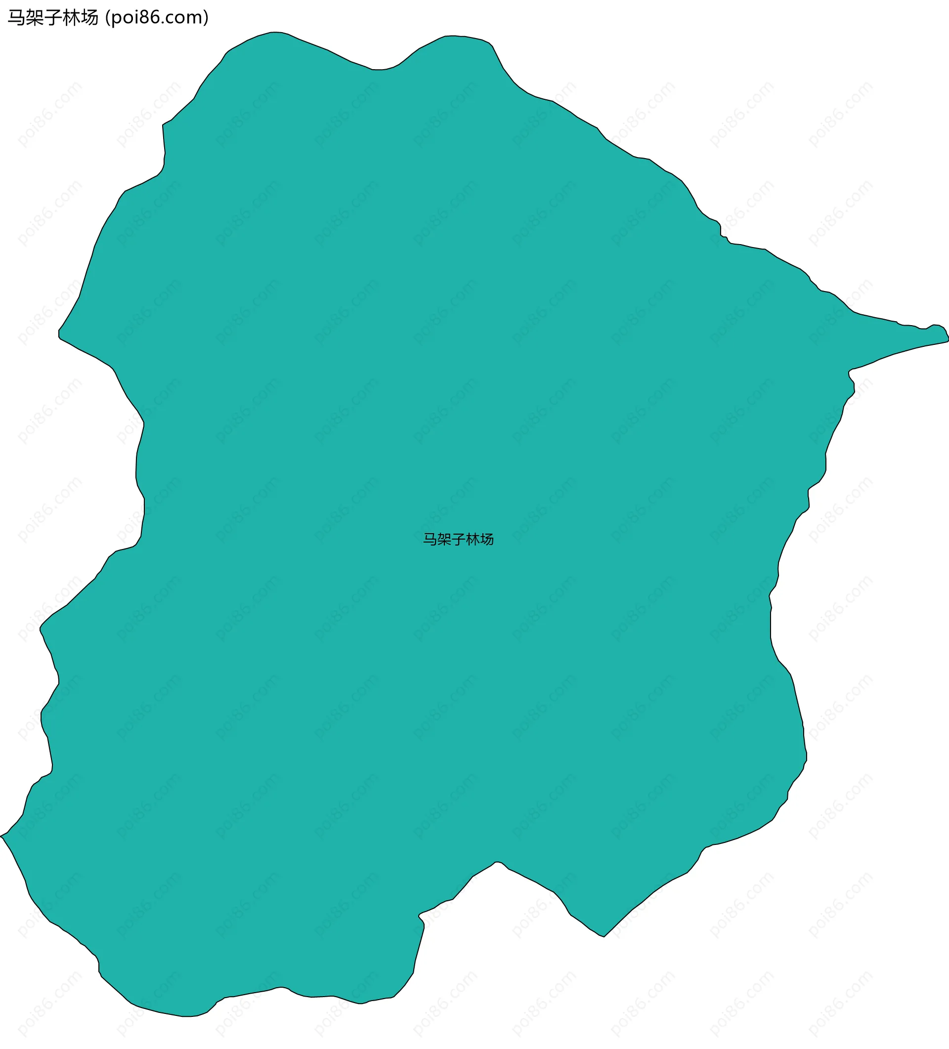 马架子林场边界地图