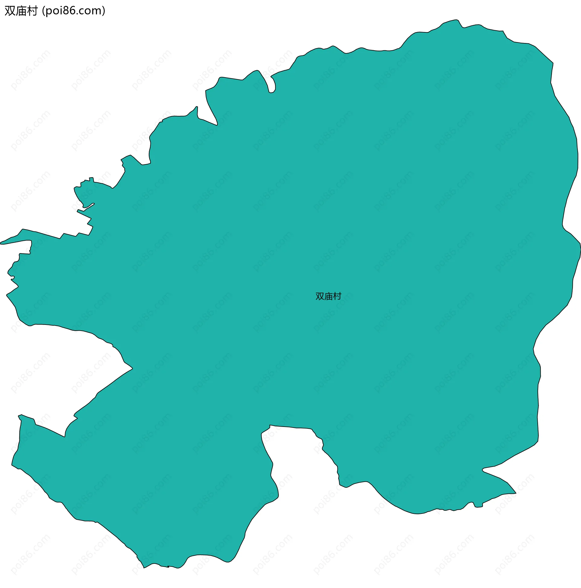 双庙村边界地图