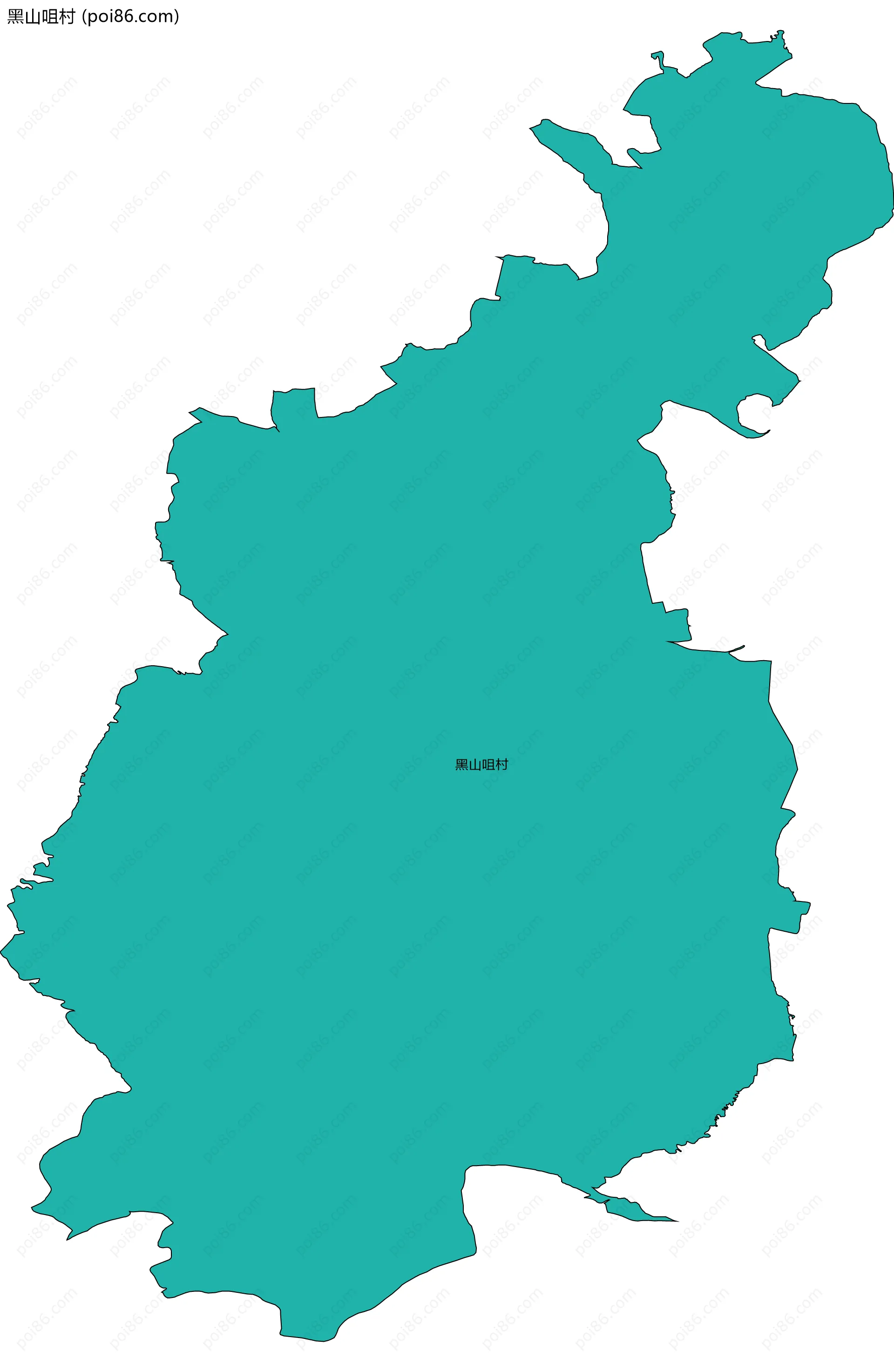 黑山咀村边界地图