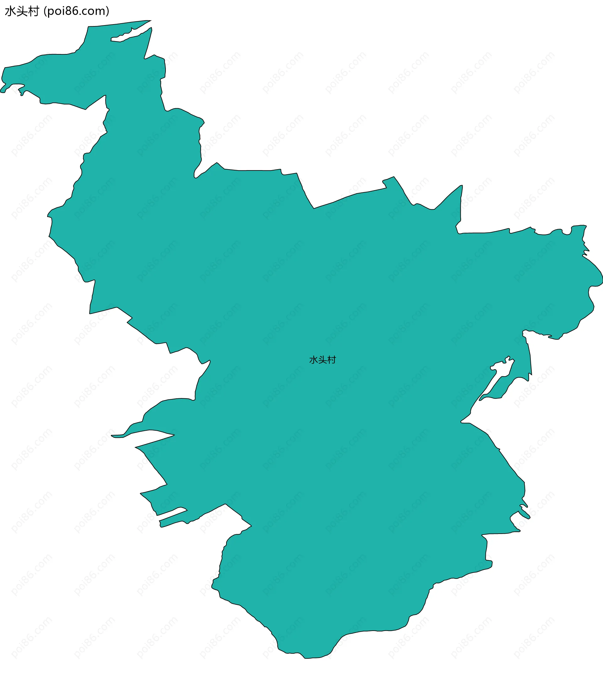水头村边界地图