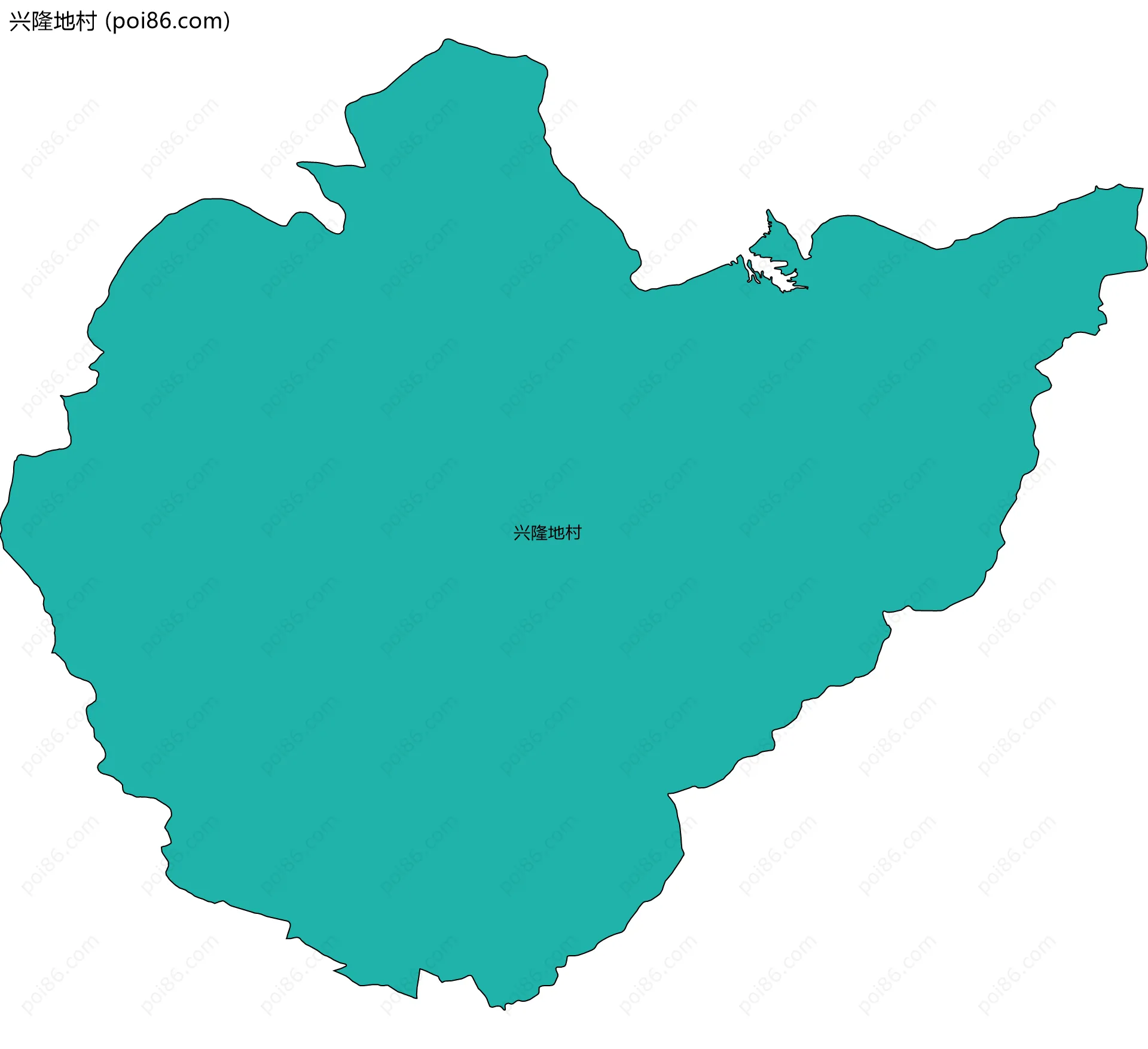 兴隆地村边界地图