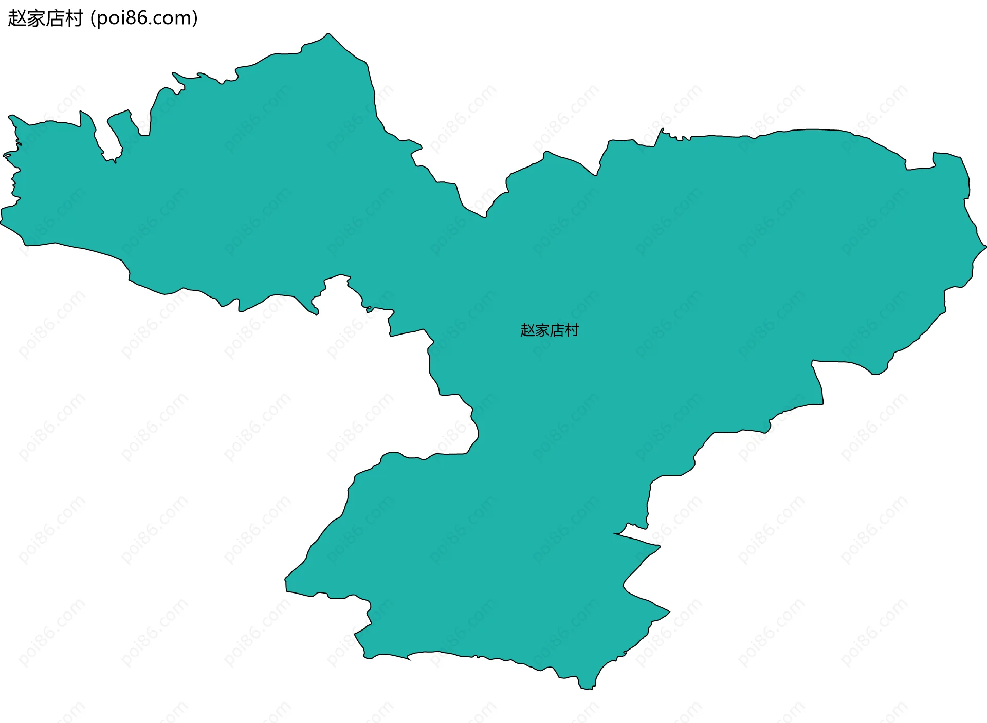赵家店村边界地图