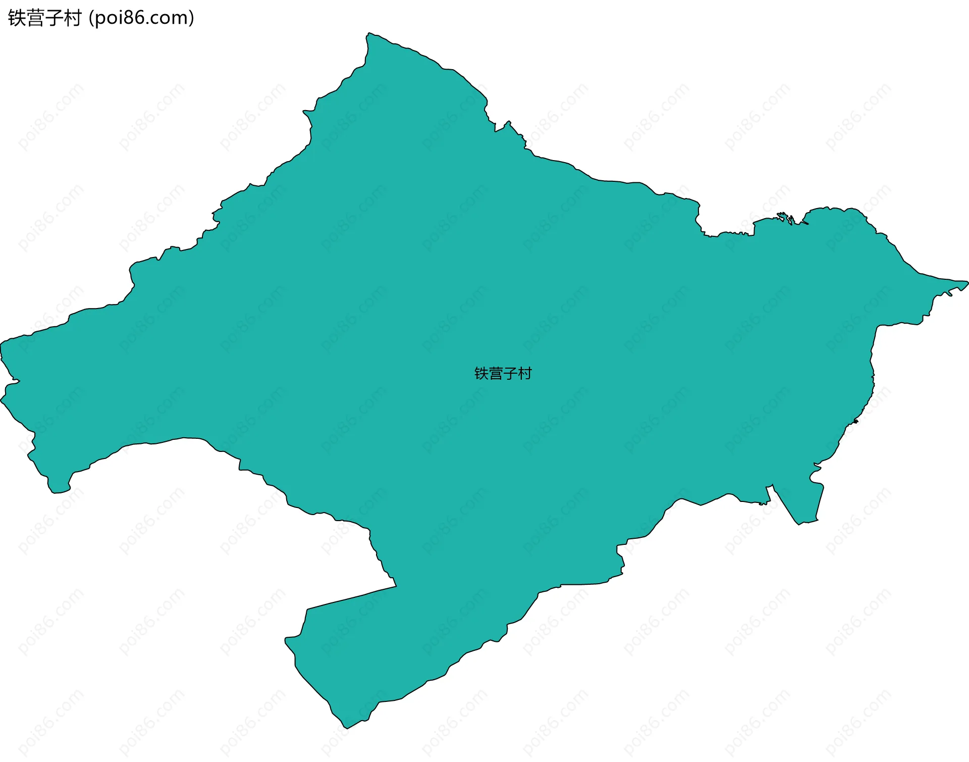 铁营子村边界地图