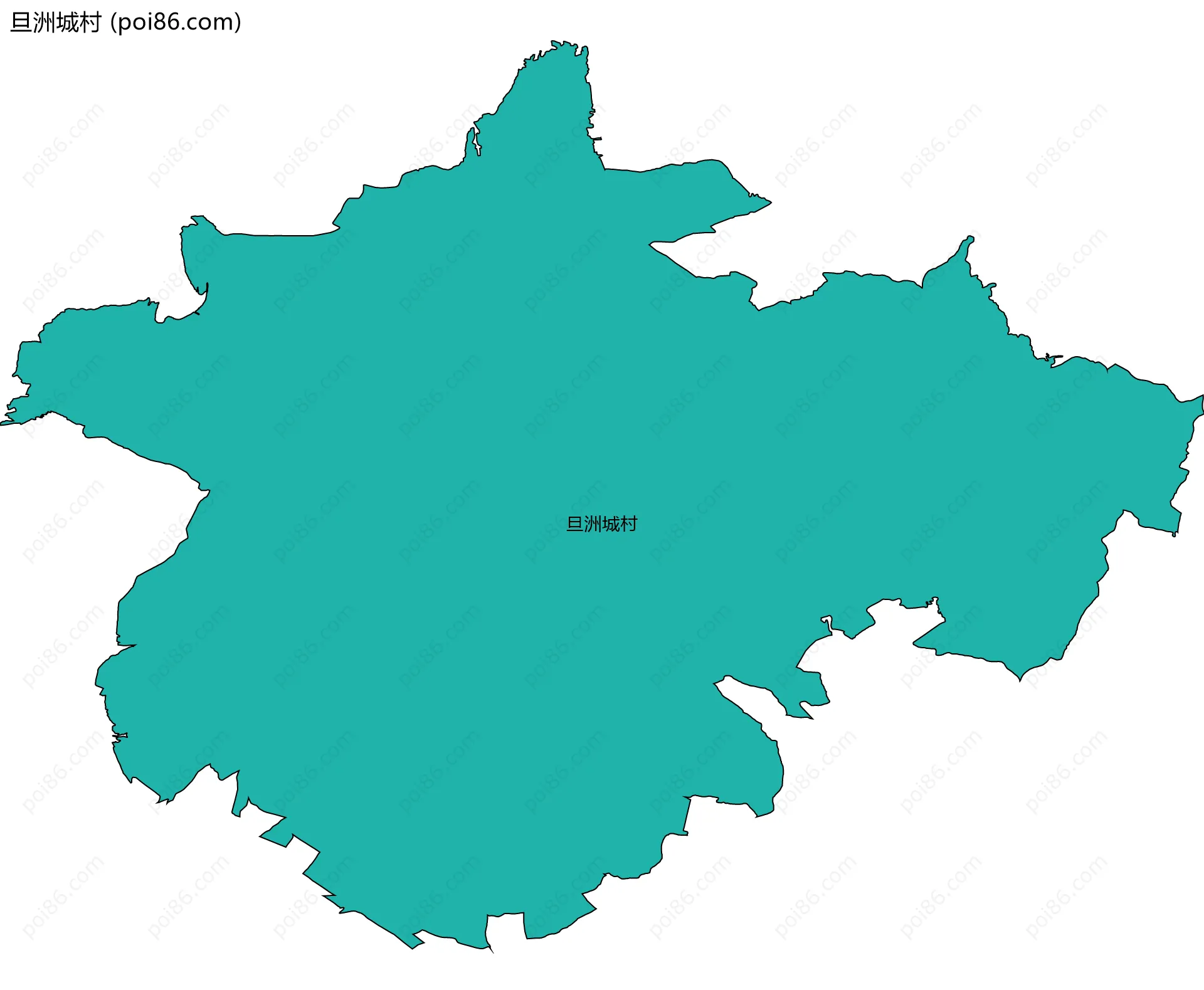 旦洲城村边界地图