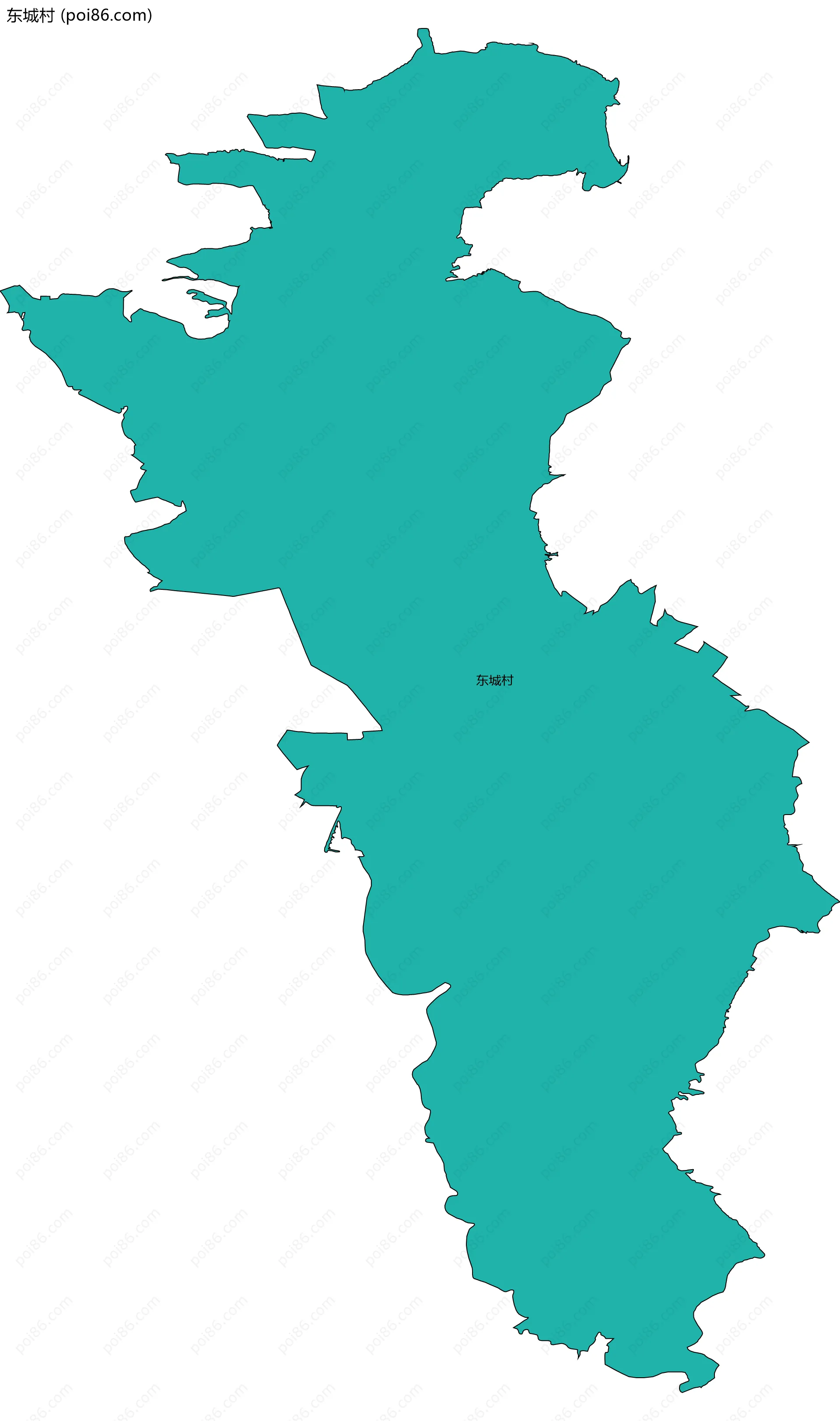 东城村边界地图