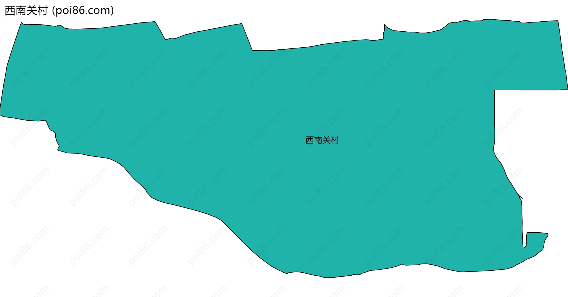 西南关村边界地图