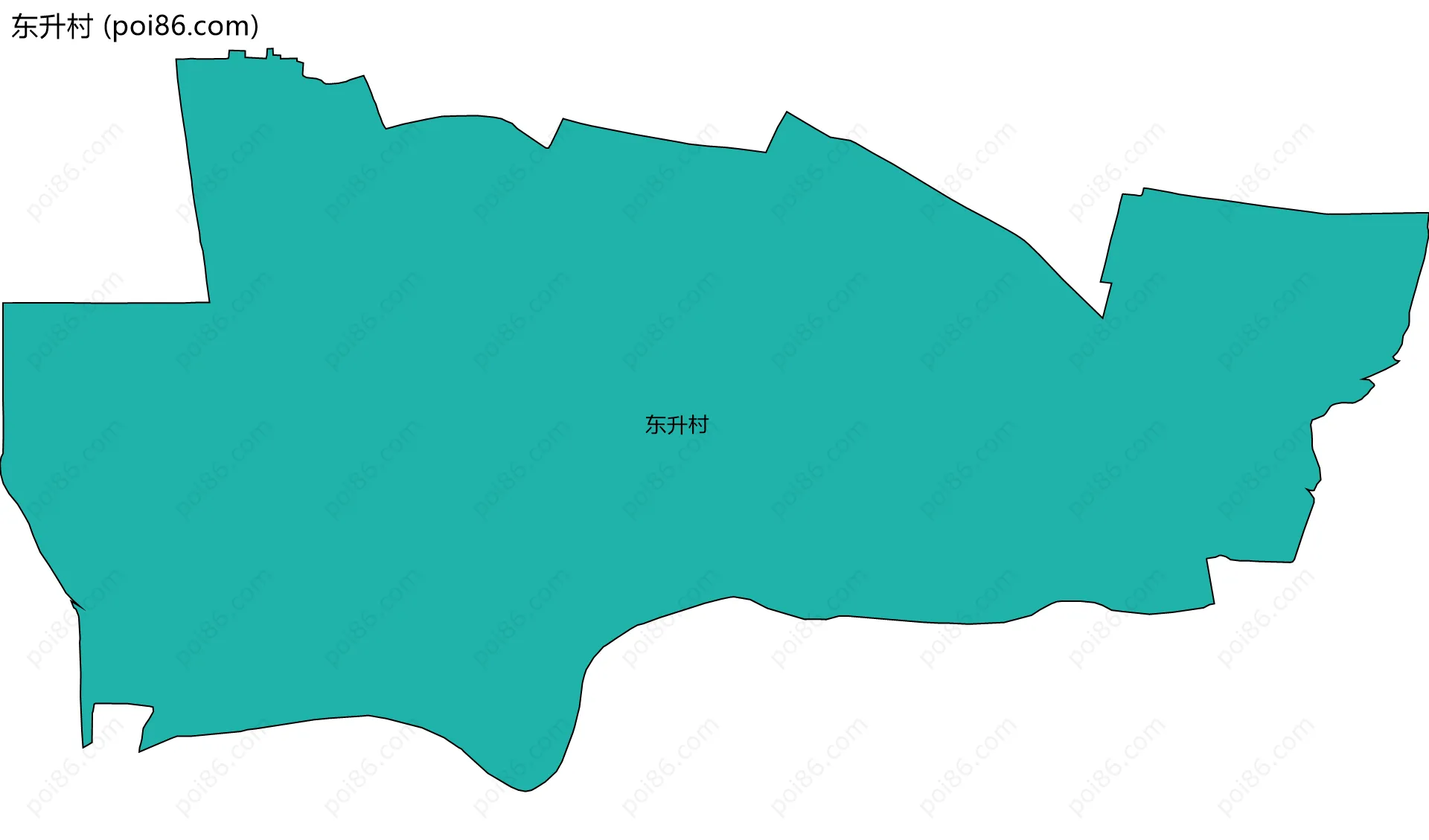 东升村边界地图