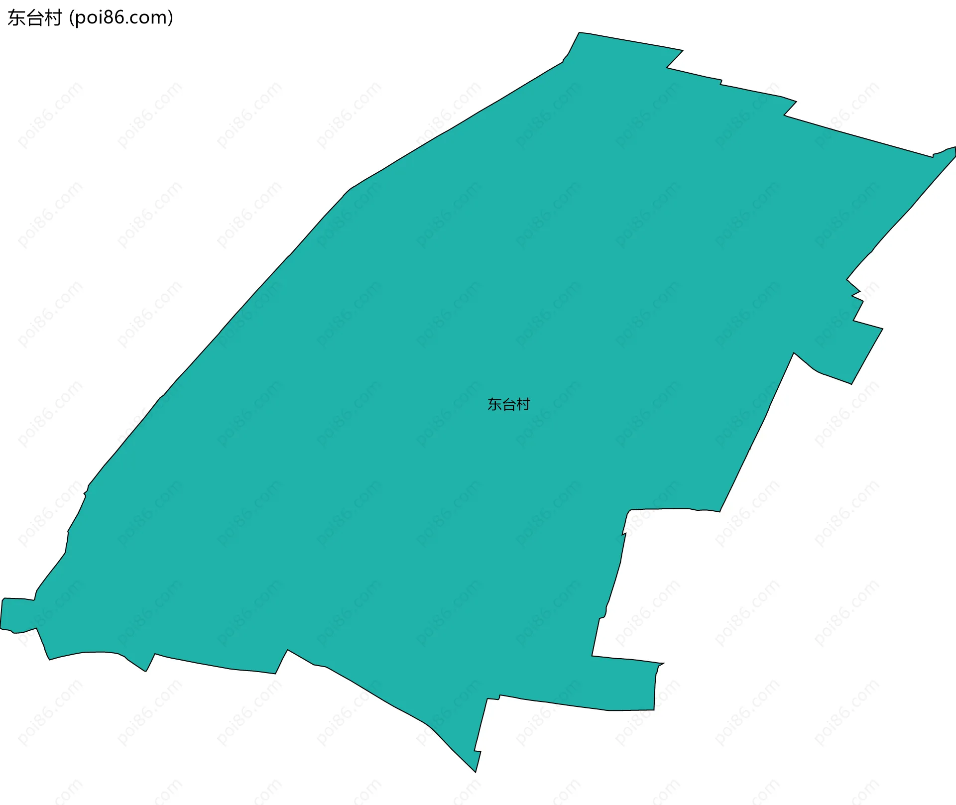 东台村边界地图