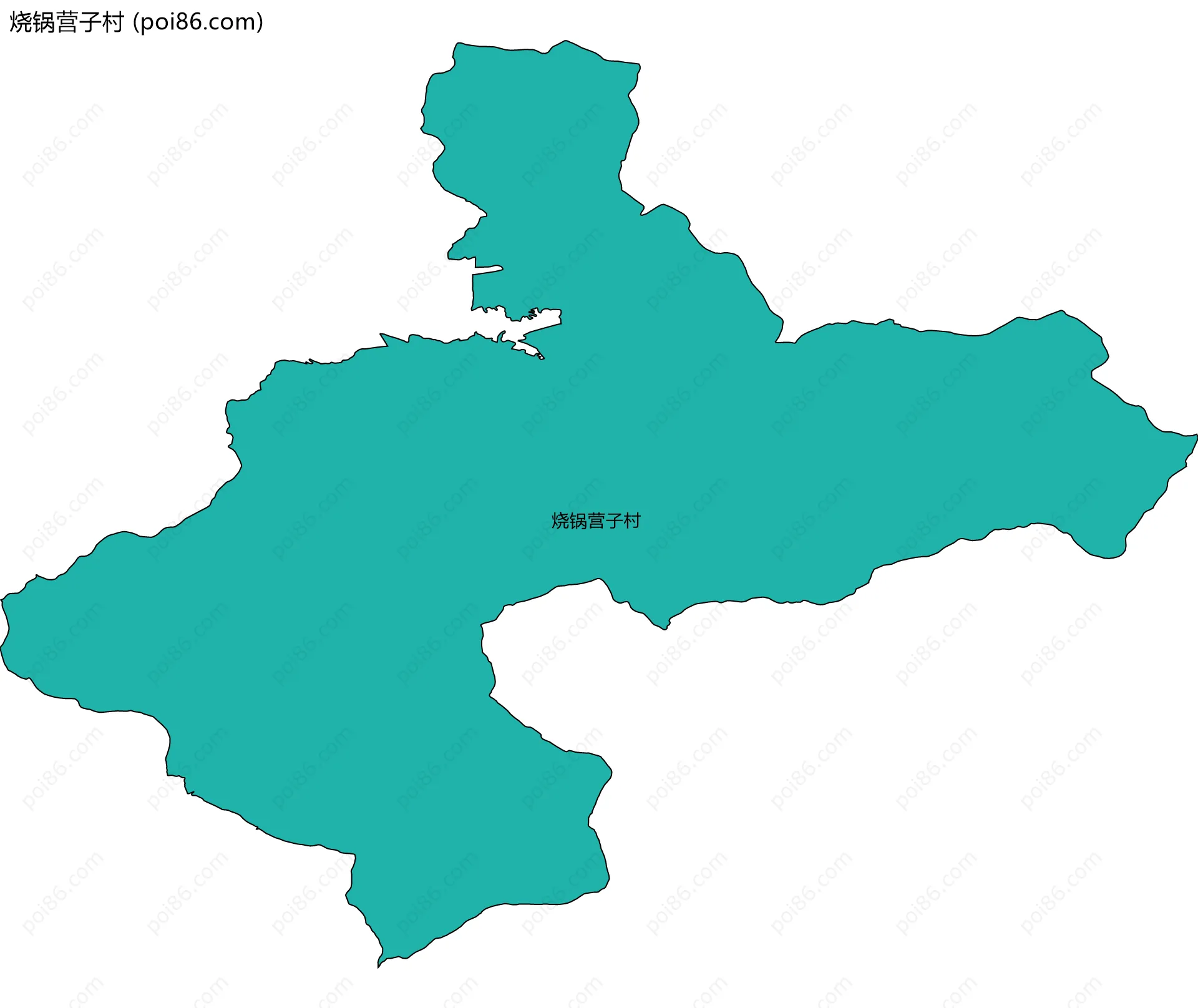 烧锅营子村边界地图