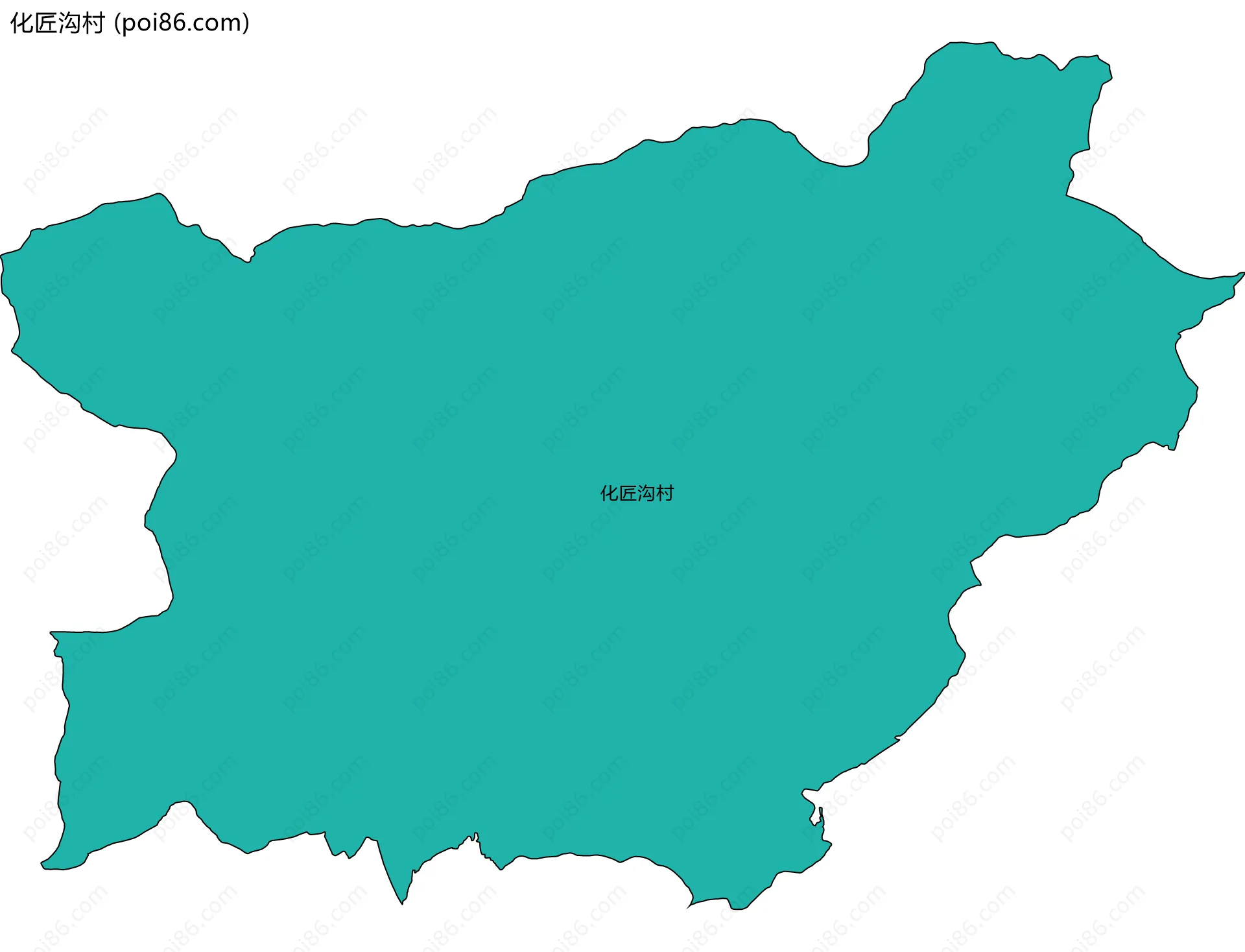 化匠沟村边界地图