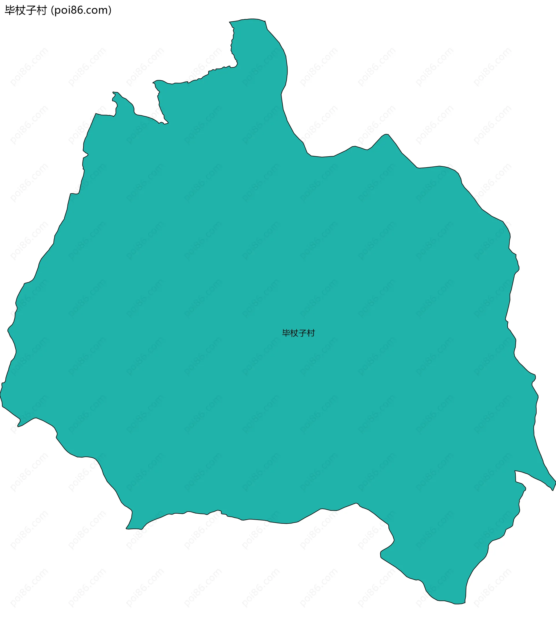 毕杖子村边界地图