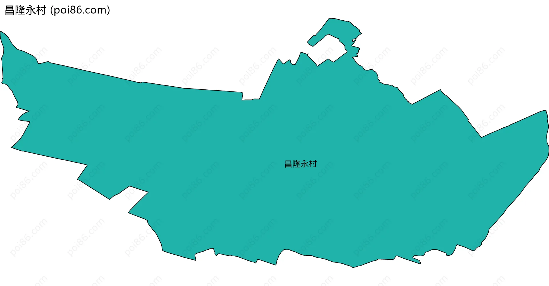 昌隆永村边界地图