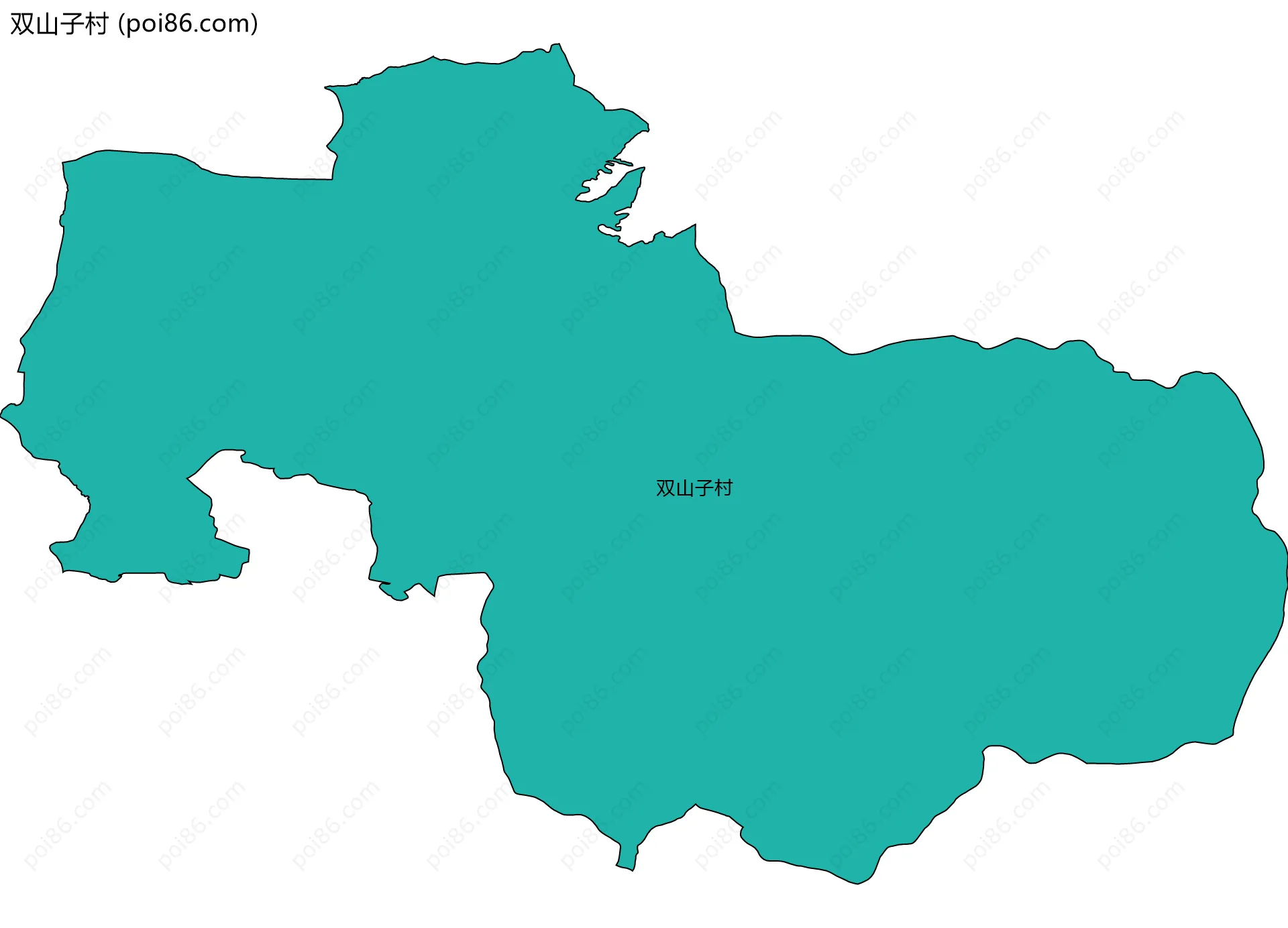 双山子村边界地图