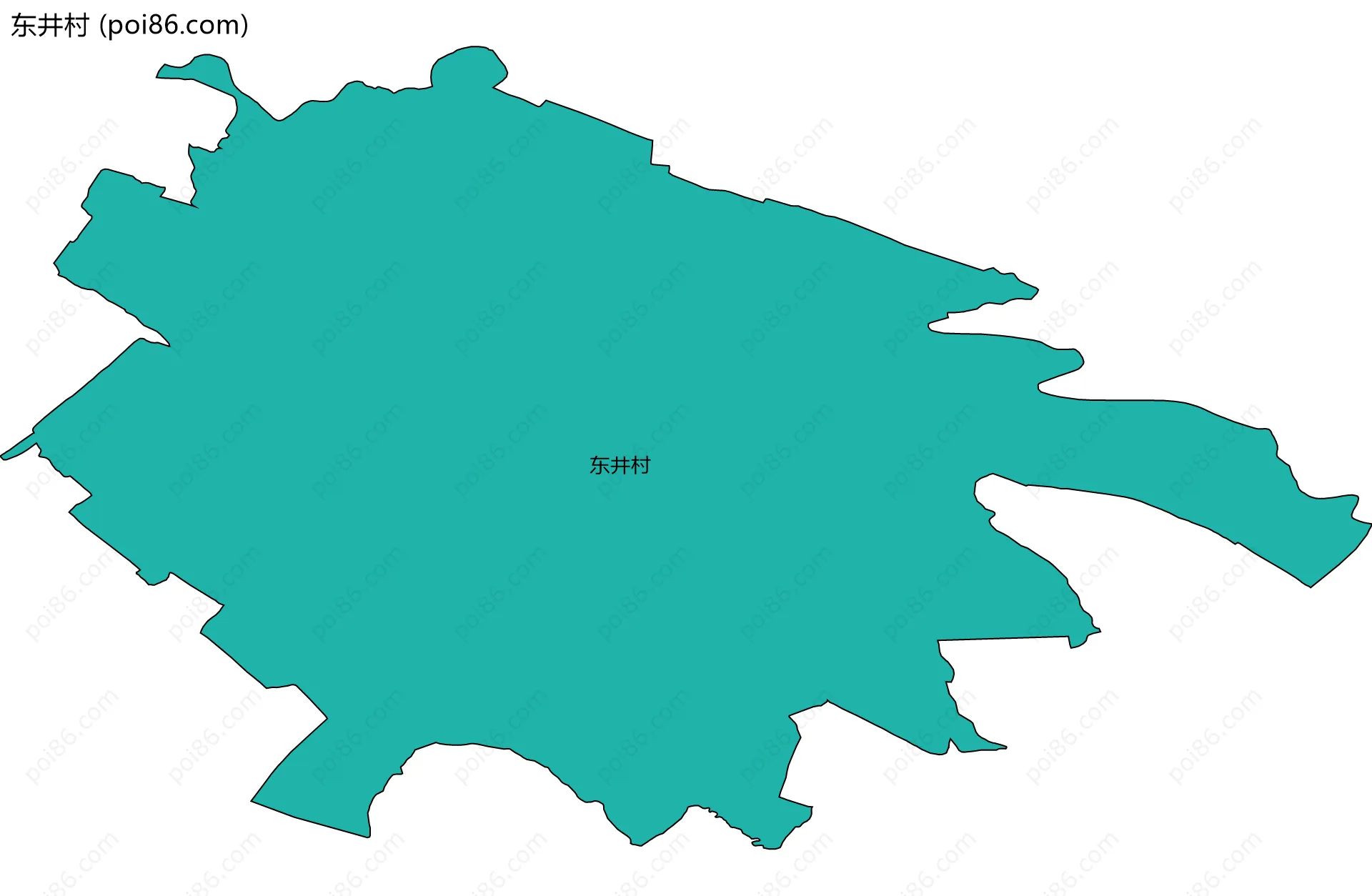 东井村边界地图