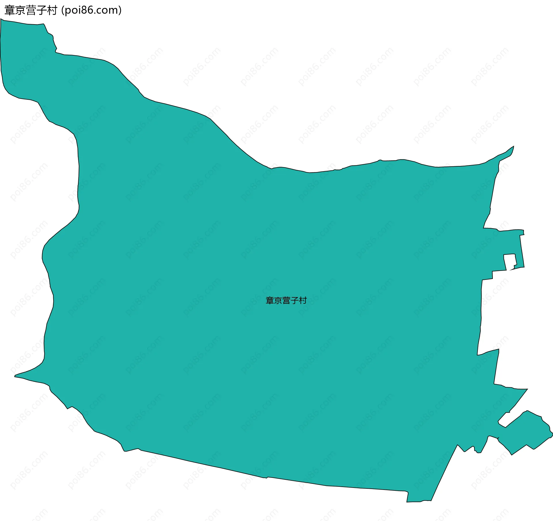 章京营子村边界地图