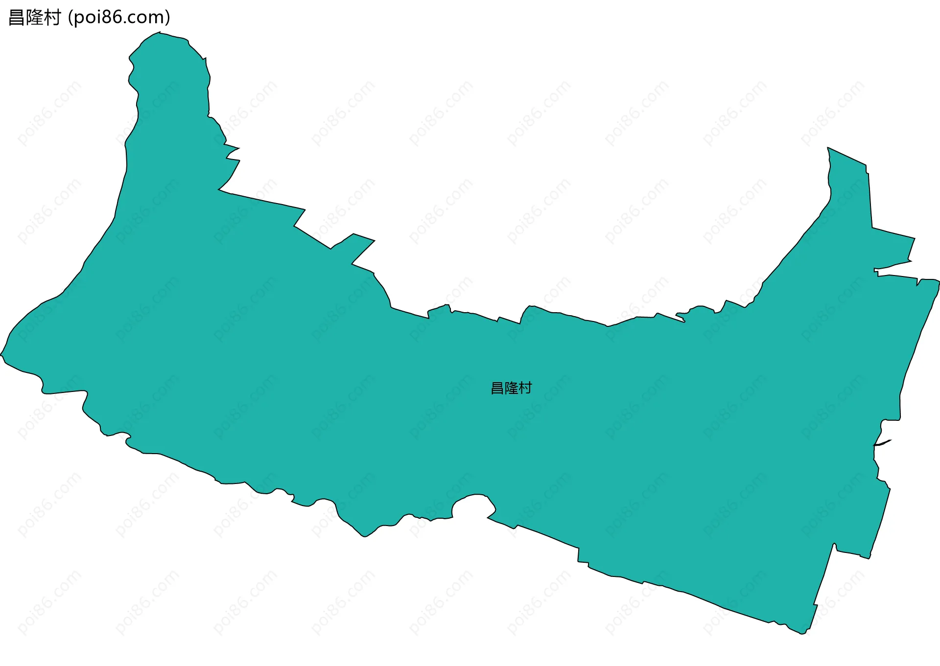 昌隆村边界地图