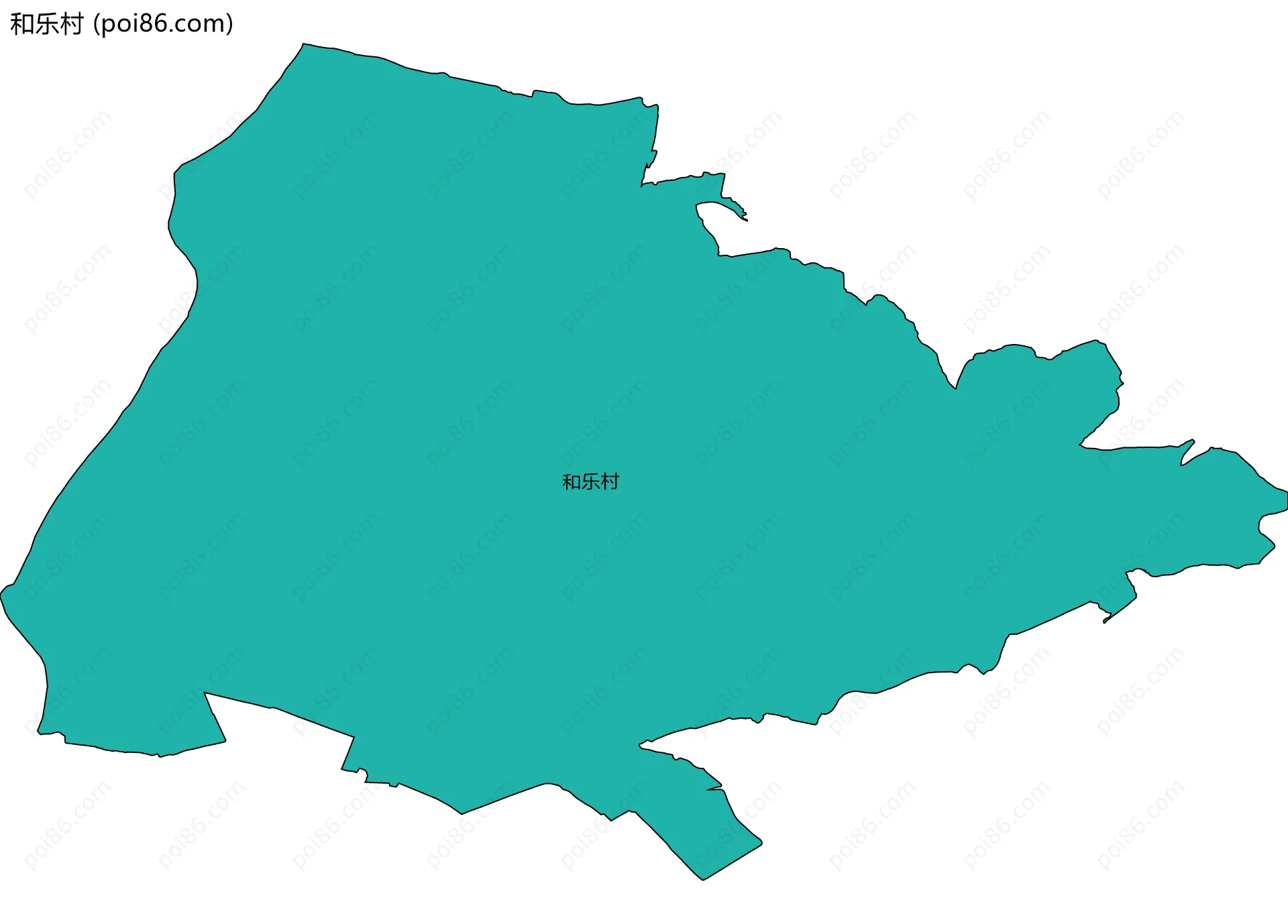 和乐村边界地图