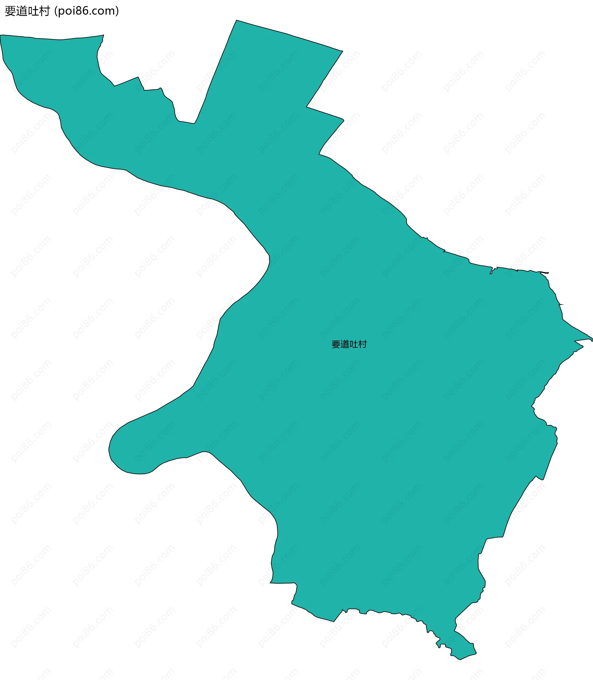 要道吐村边界地图