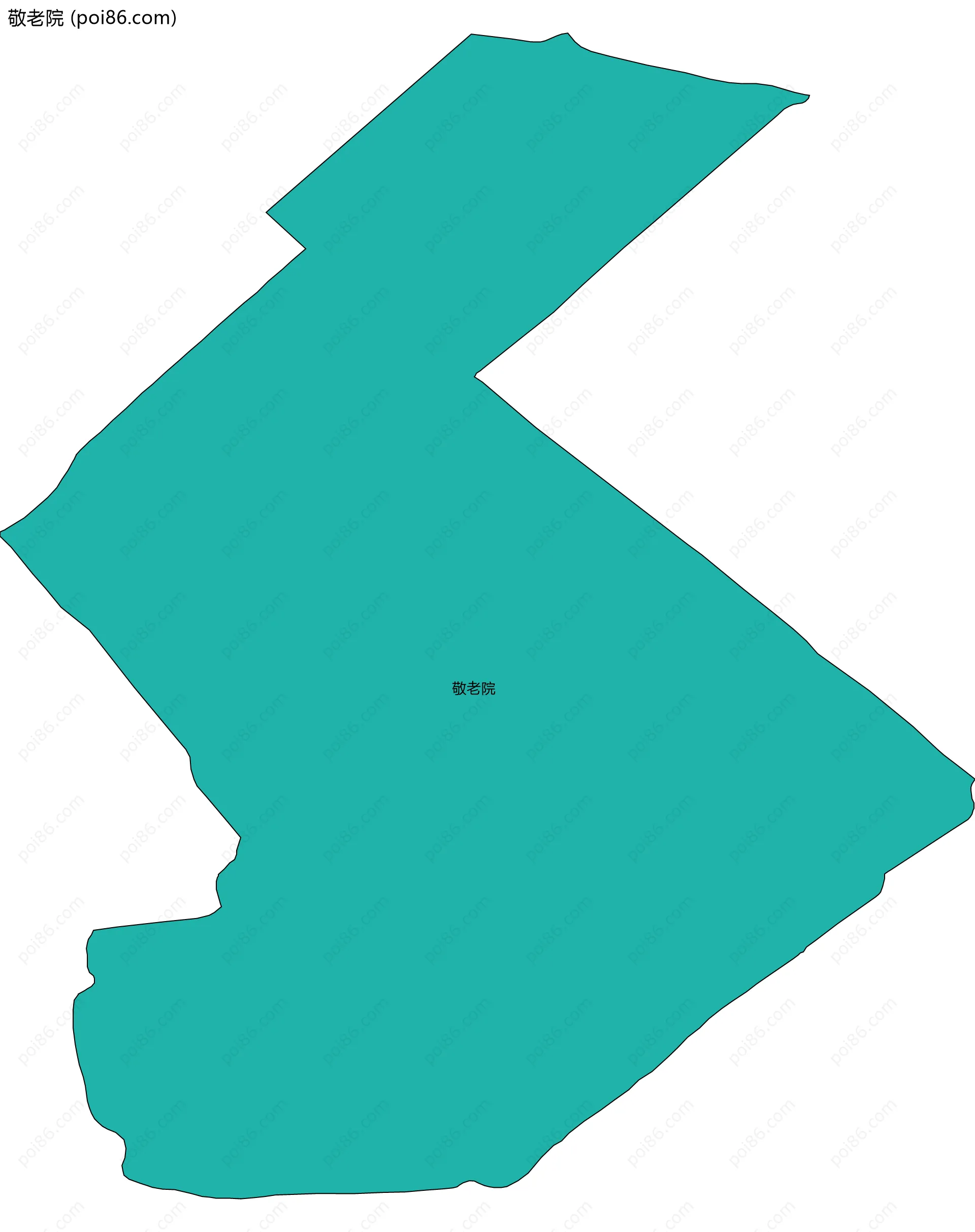 敬老院边界地图