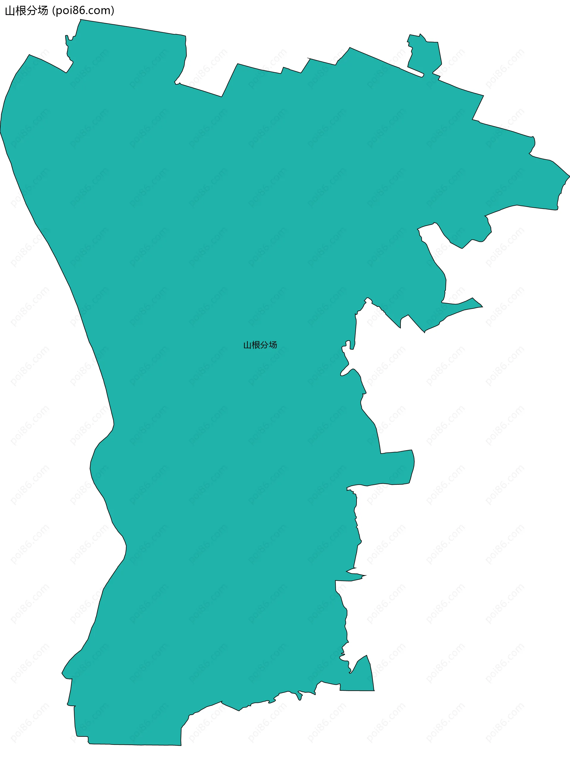 山根分场边界地图