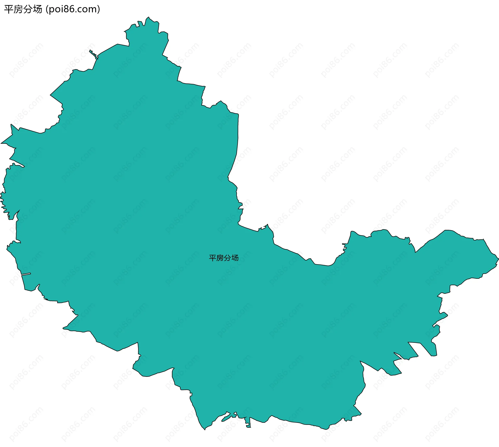 平房分场边界地图