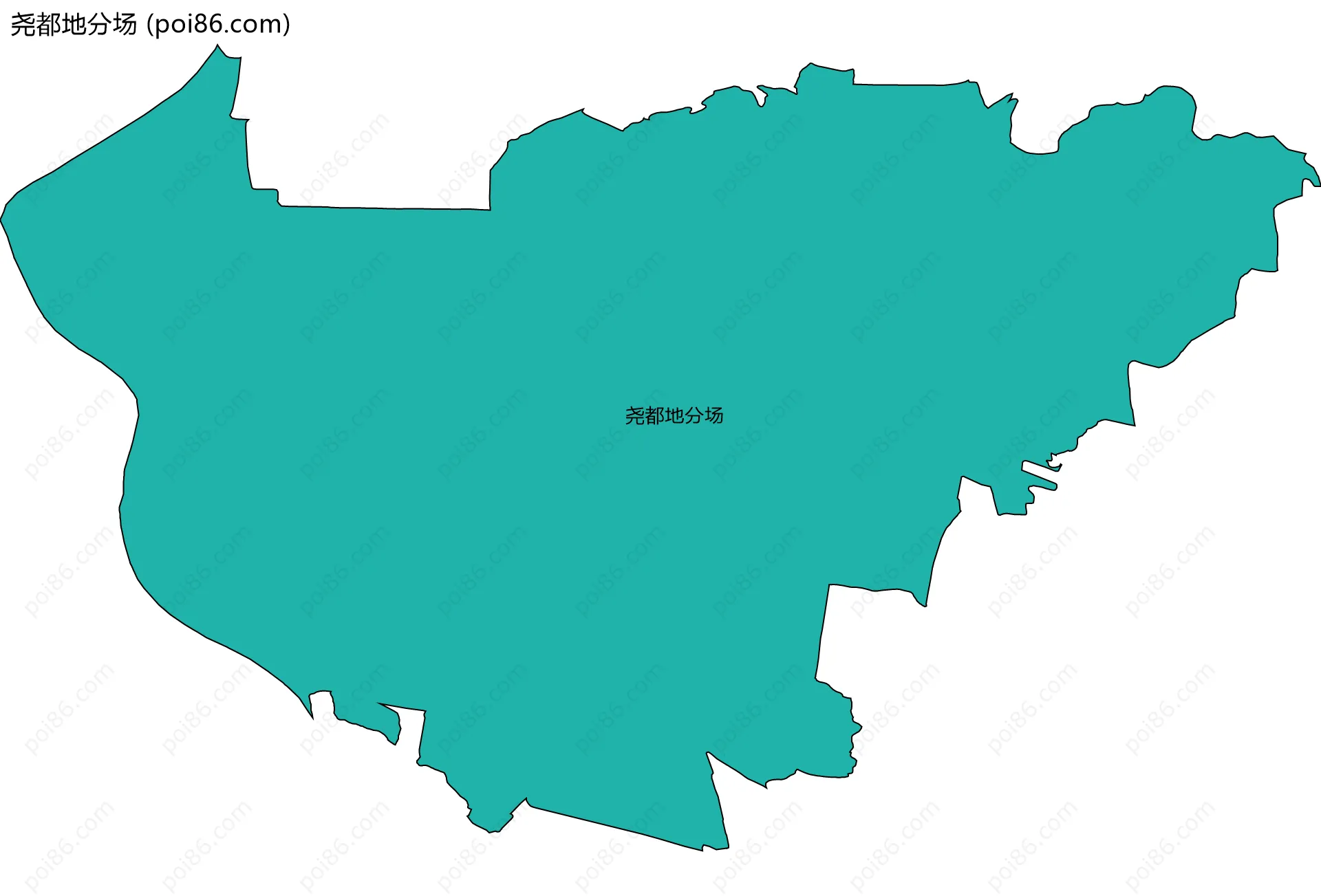 尧都地分场边界地图