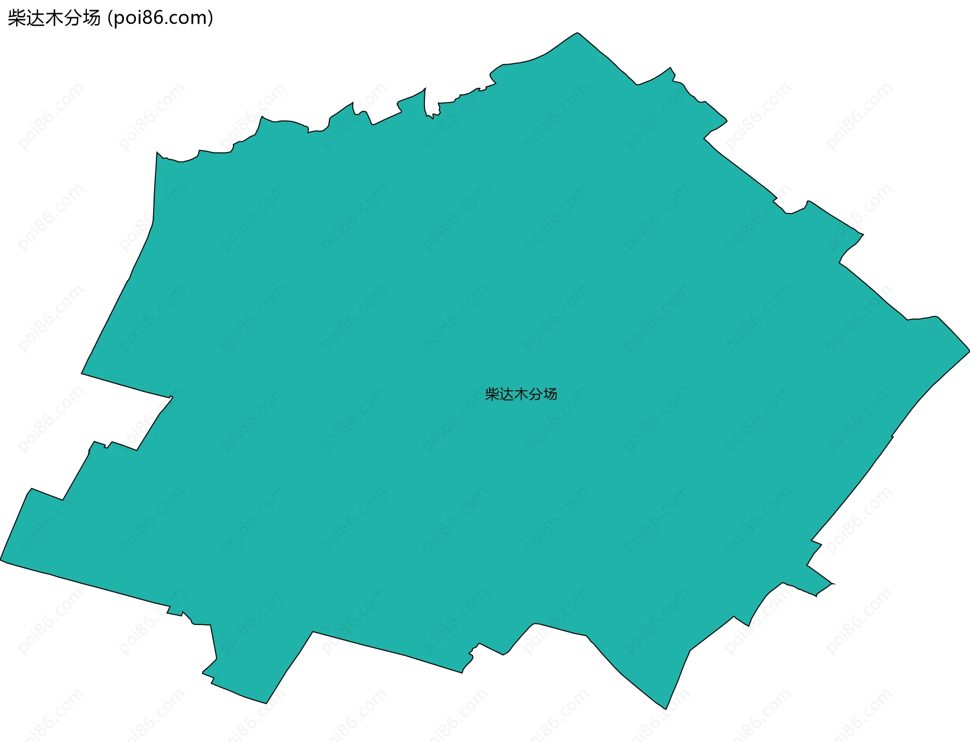 柴达木分场边界地图